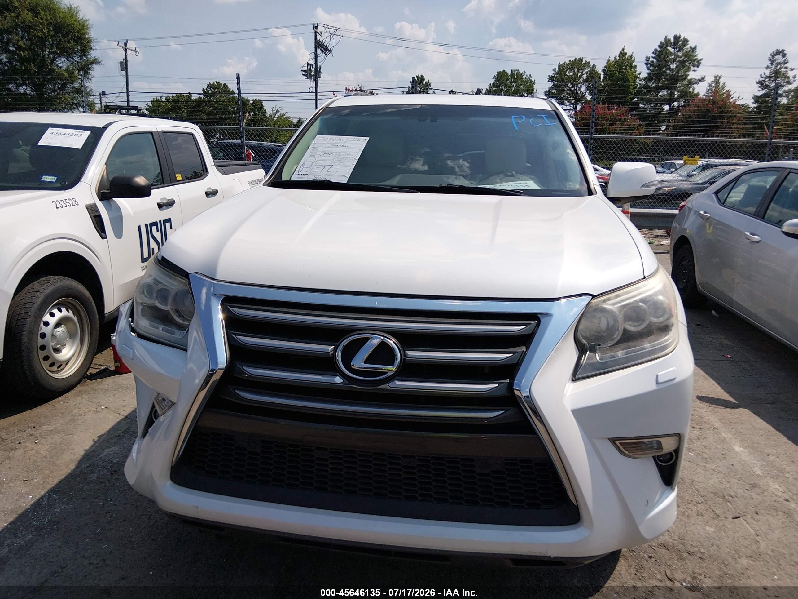 2014 Lexus Gx 460 Luxury White vin: JTJJM7FX5E5073667