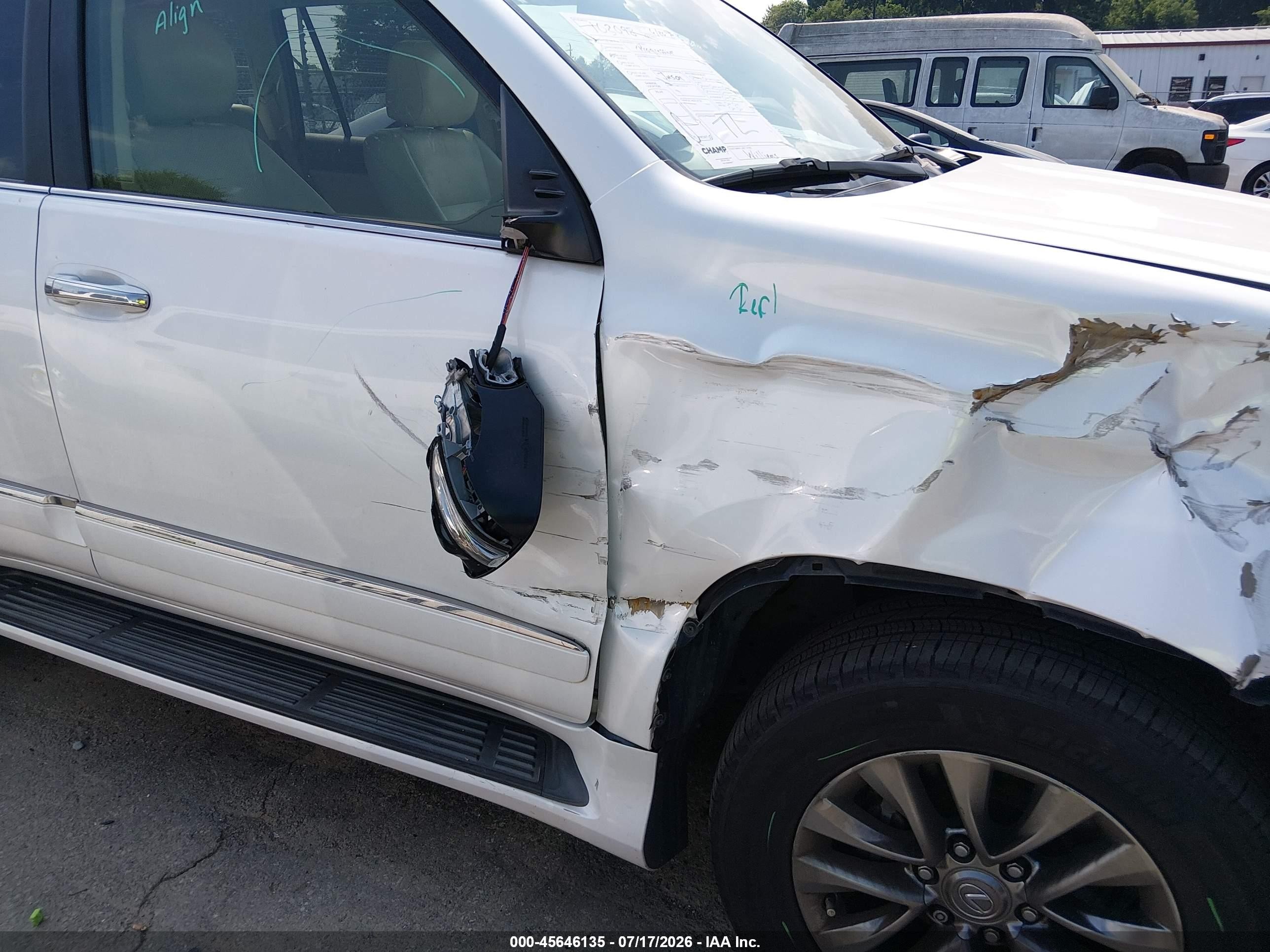 2014 Lexus Gx 460 Luxury White vin: JTJJM7FX5E5073667