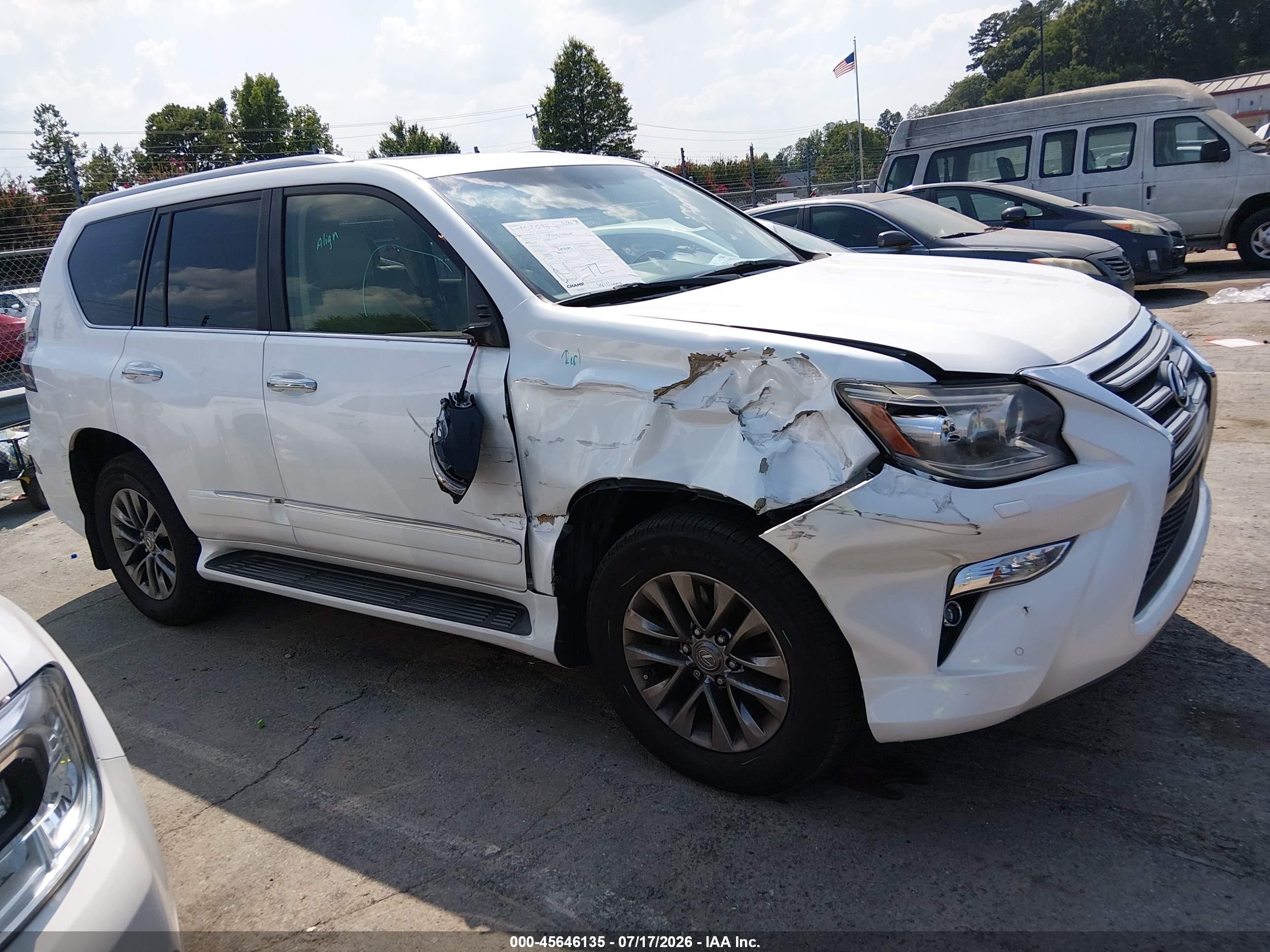 2014 Lexus Gx 460 Luxury White vin: JTJJM7FX5E5073667