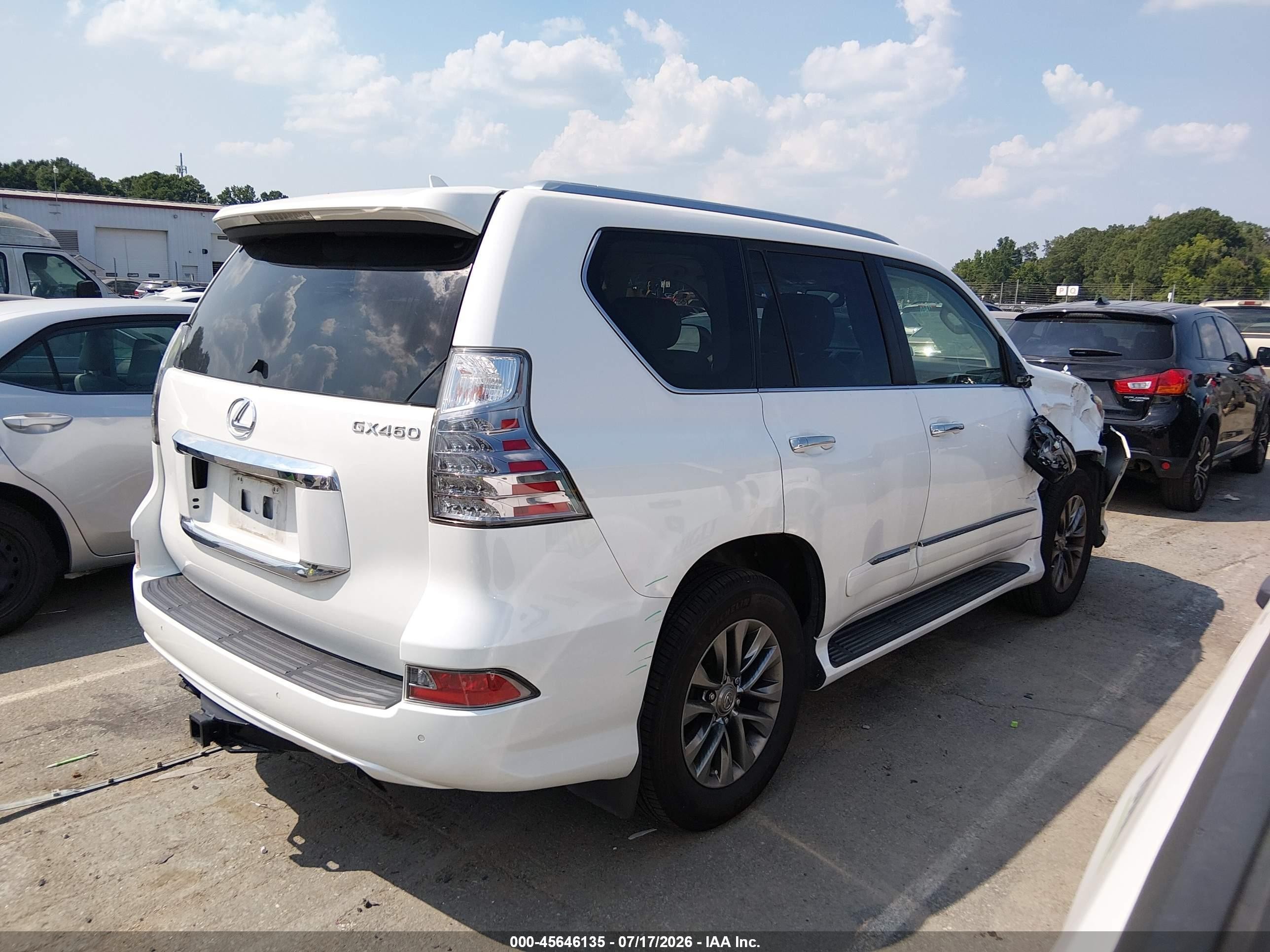 2014 Lexus Gx 460 Luxury White vin: JTJJM7FX5E5073667