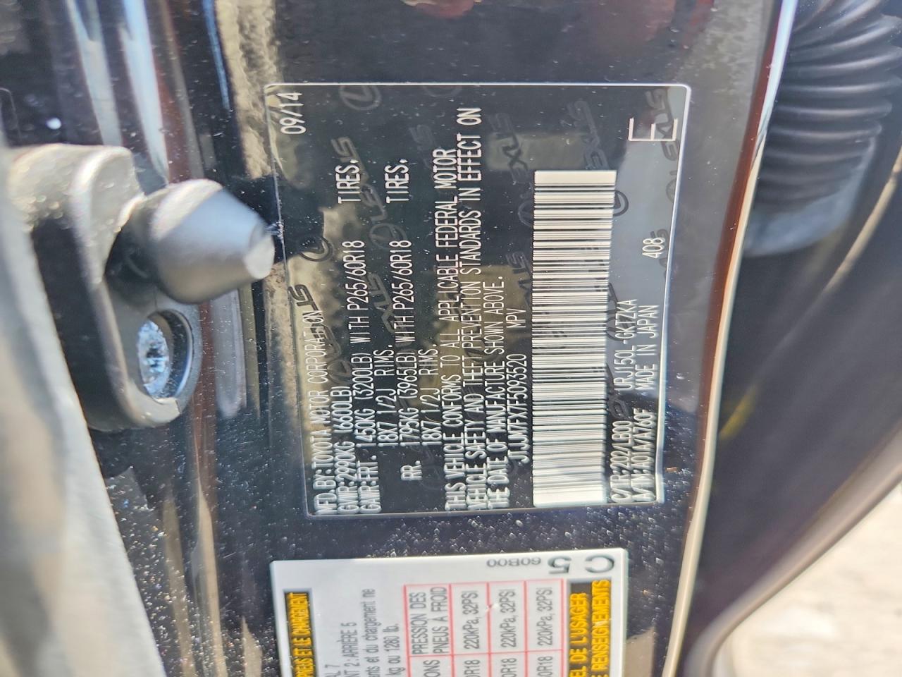 2015 Lexus Gx 460 Premium Черный vin: JTJJM7FX7F5093520