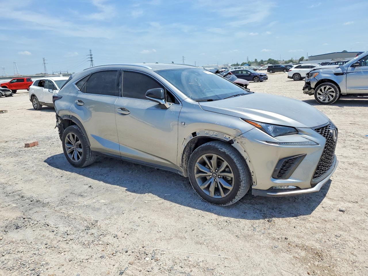 2021 Lexus Nx 300 F Sport Silver vin: JTJSARBZ3M2195010