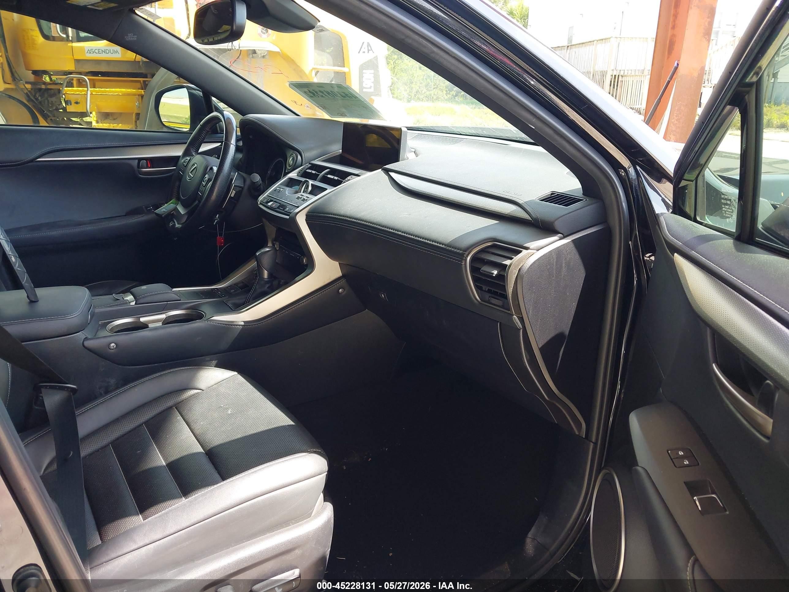 2021 Lexus Nx 300 F Sport Black vin: JTJSARBZ5M2183389
