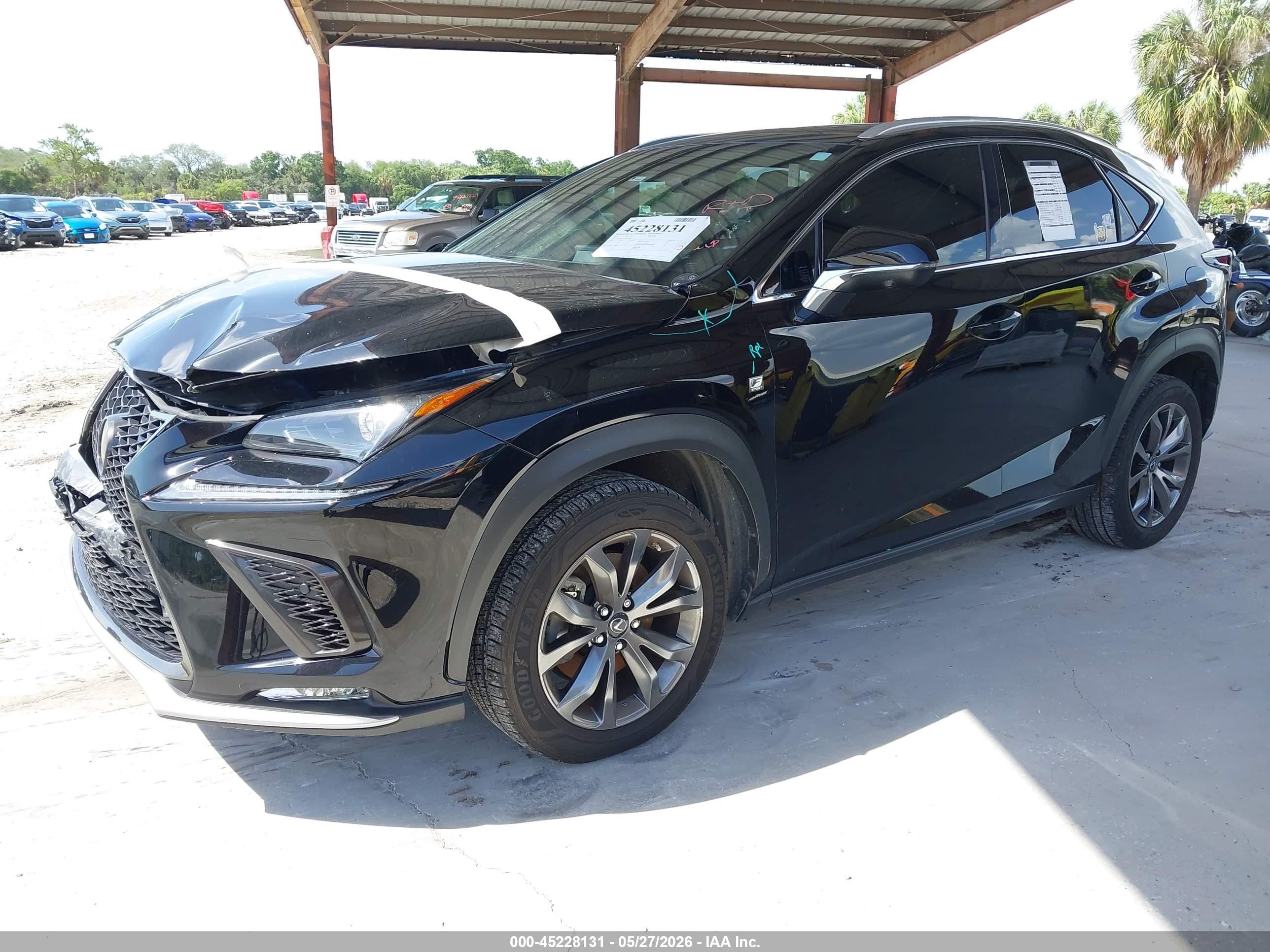 2021 Lexus Nx 300 F Sport Black vin: JTJSARBZ5M2183389