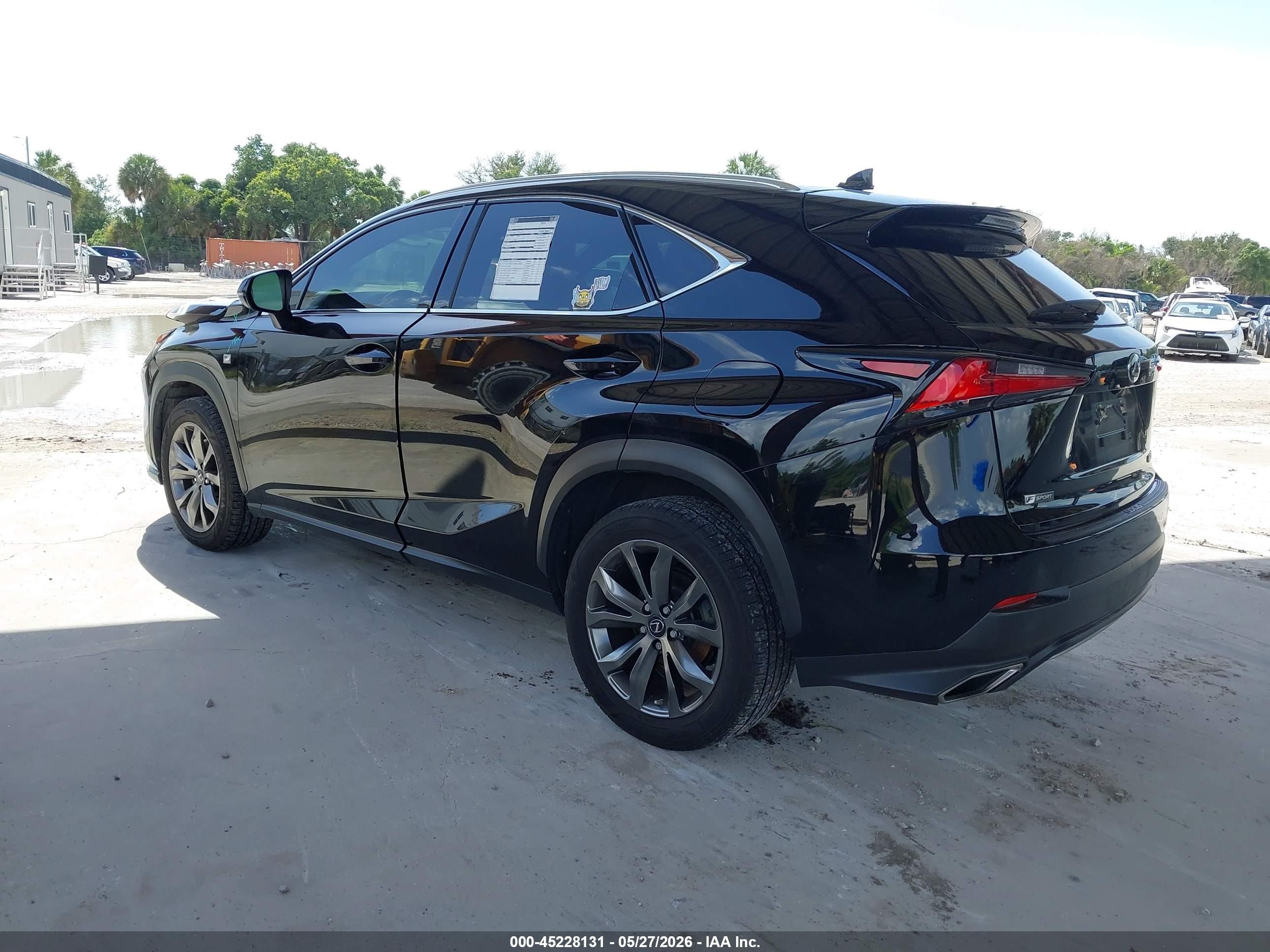 2021 Lexus Nx 300 F Sport Black vin: JTJSARBZ5M2183389