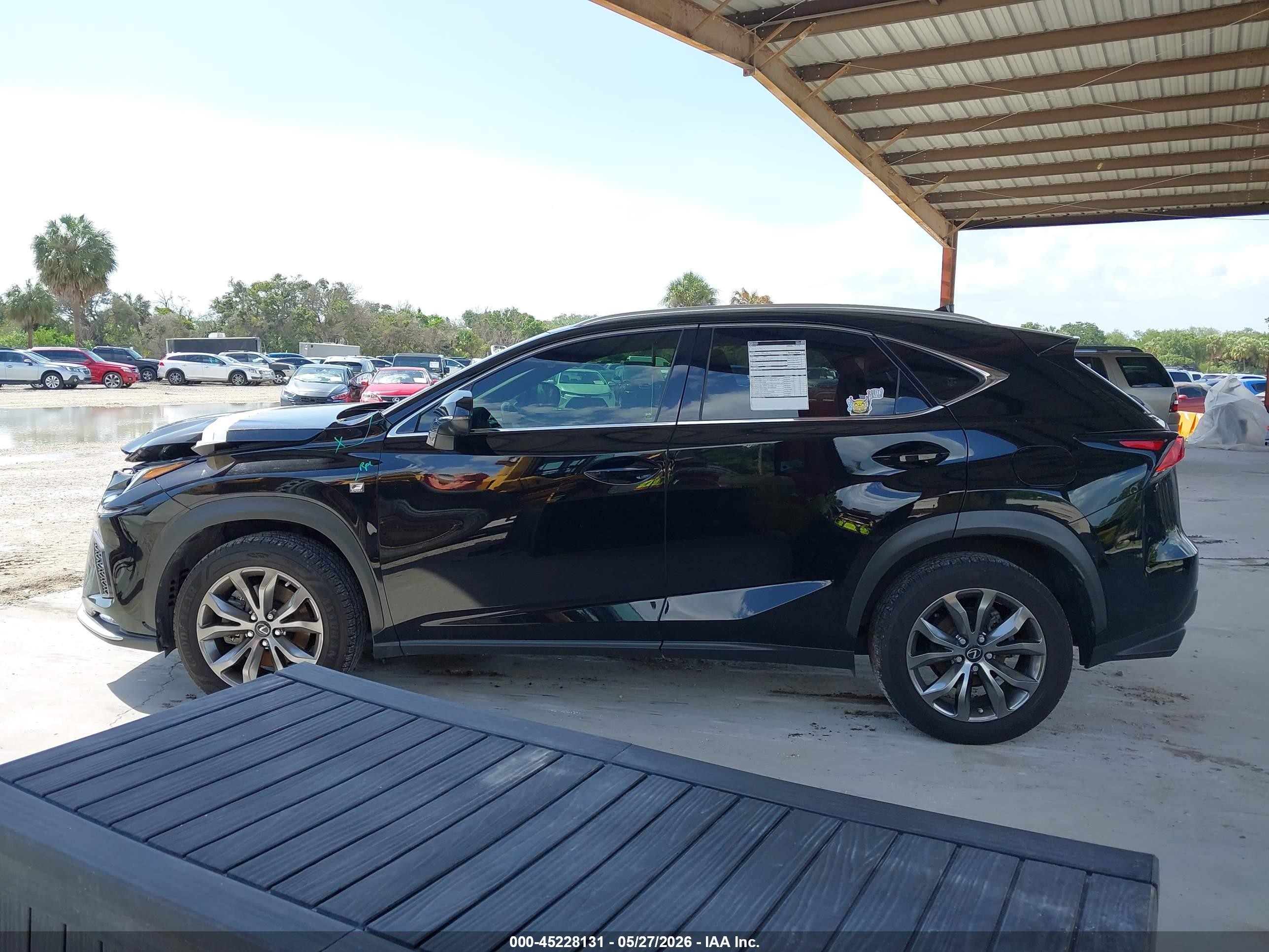 2021 Lexus Nx 300 F Sport Black vin: JTJSARBZ5M2183389