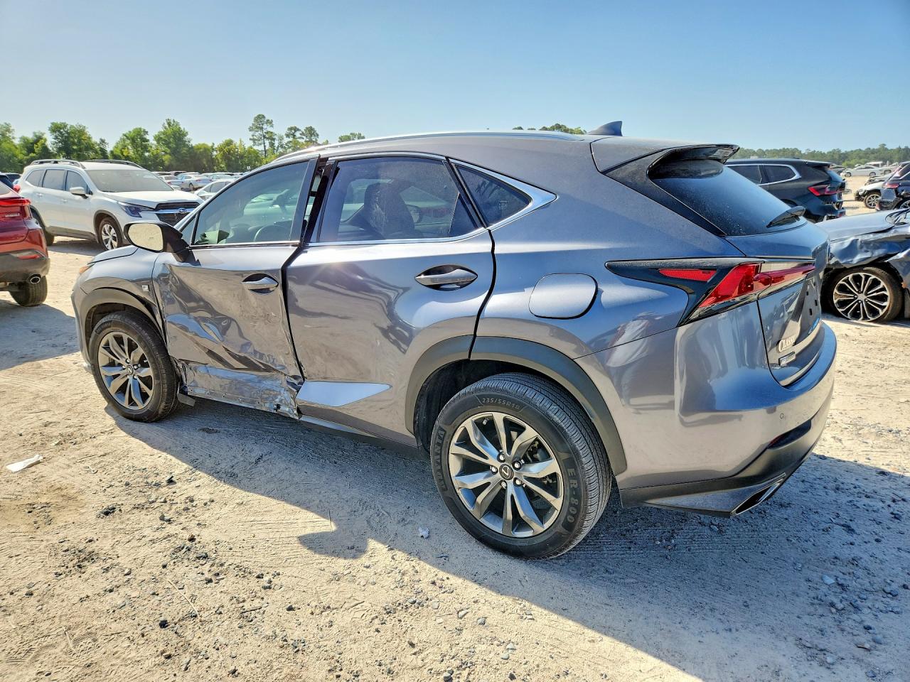 2021 Lexus Nx 300 F Sport Gray vin: JTJSARBZ6M5023214