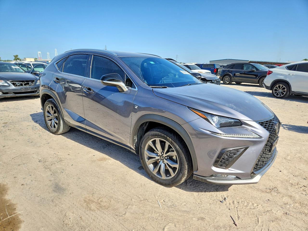 2021 Lexus Nx 300 F Sport Gray vin: JTJSARBZ6M5023214