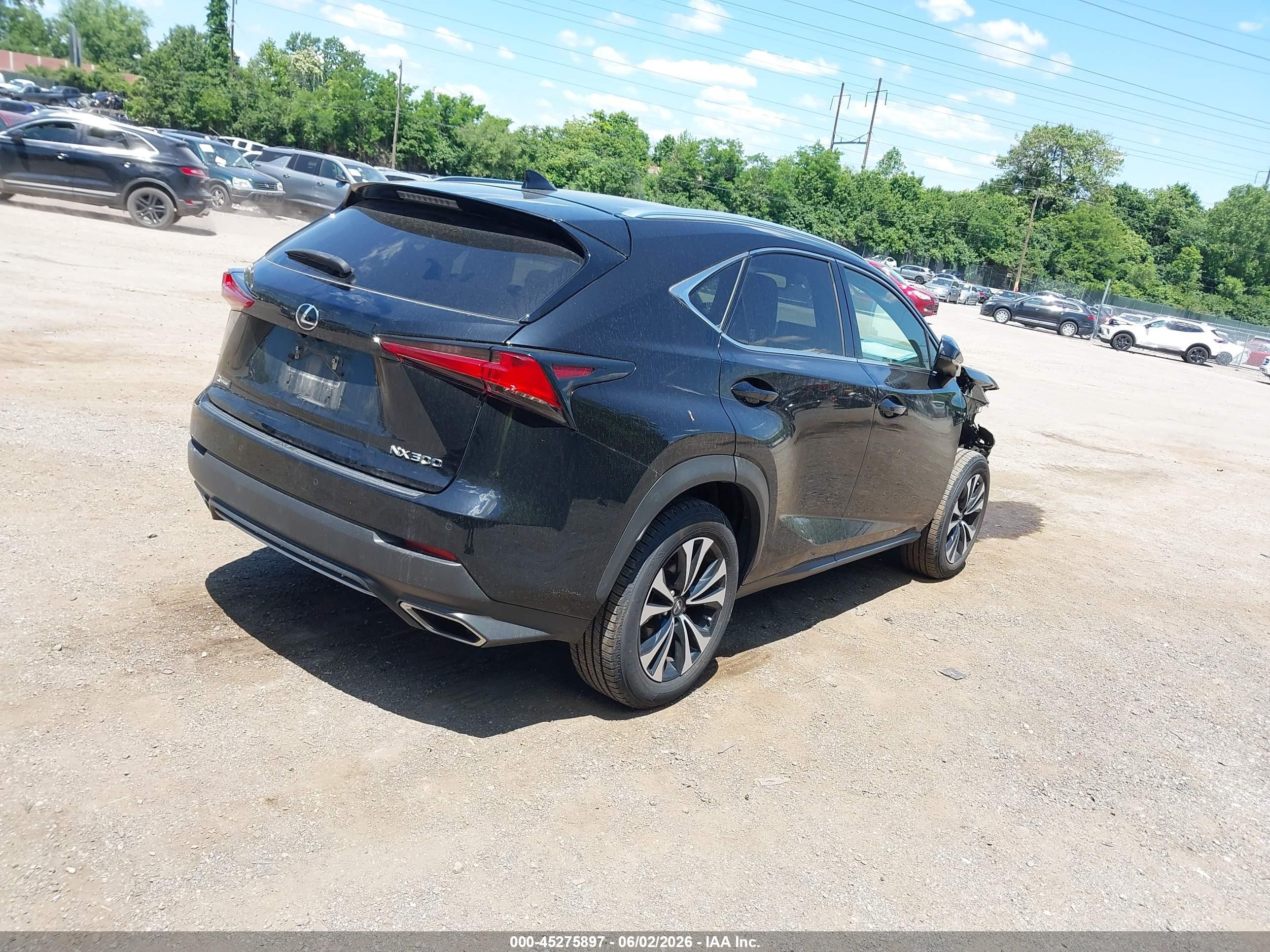 2020 Lexus Nx 300 F Sport Black vin: JTJSARDZ1L2232535