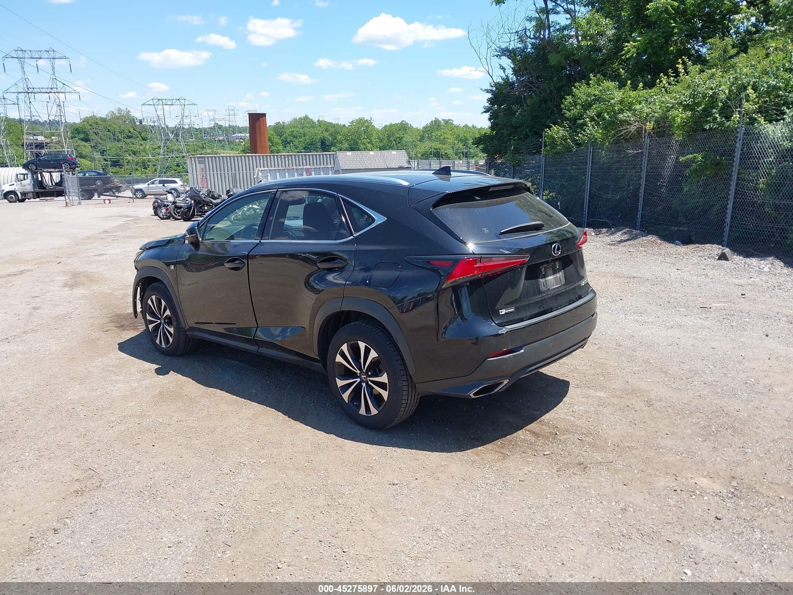 2020 Lexus Nx 300 F Sport Black vin: JTJSARDZ1L2232535