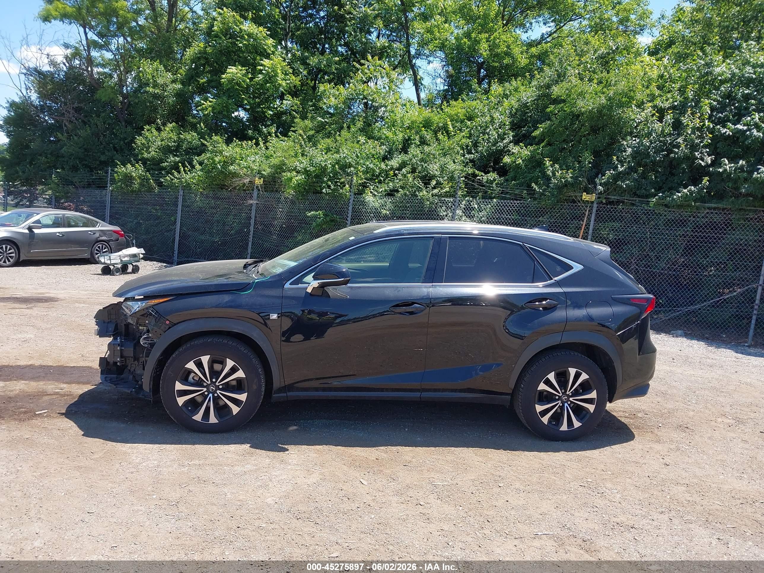 2020 Lexus Nx 300 F Sport Black vin: JTJSARDZ1L2232535