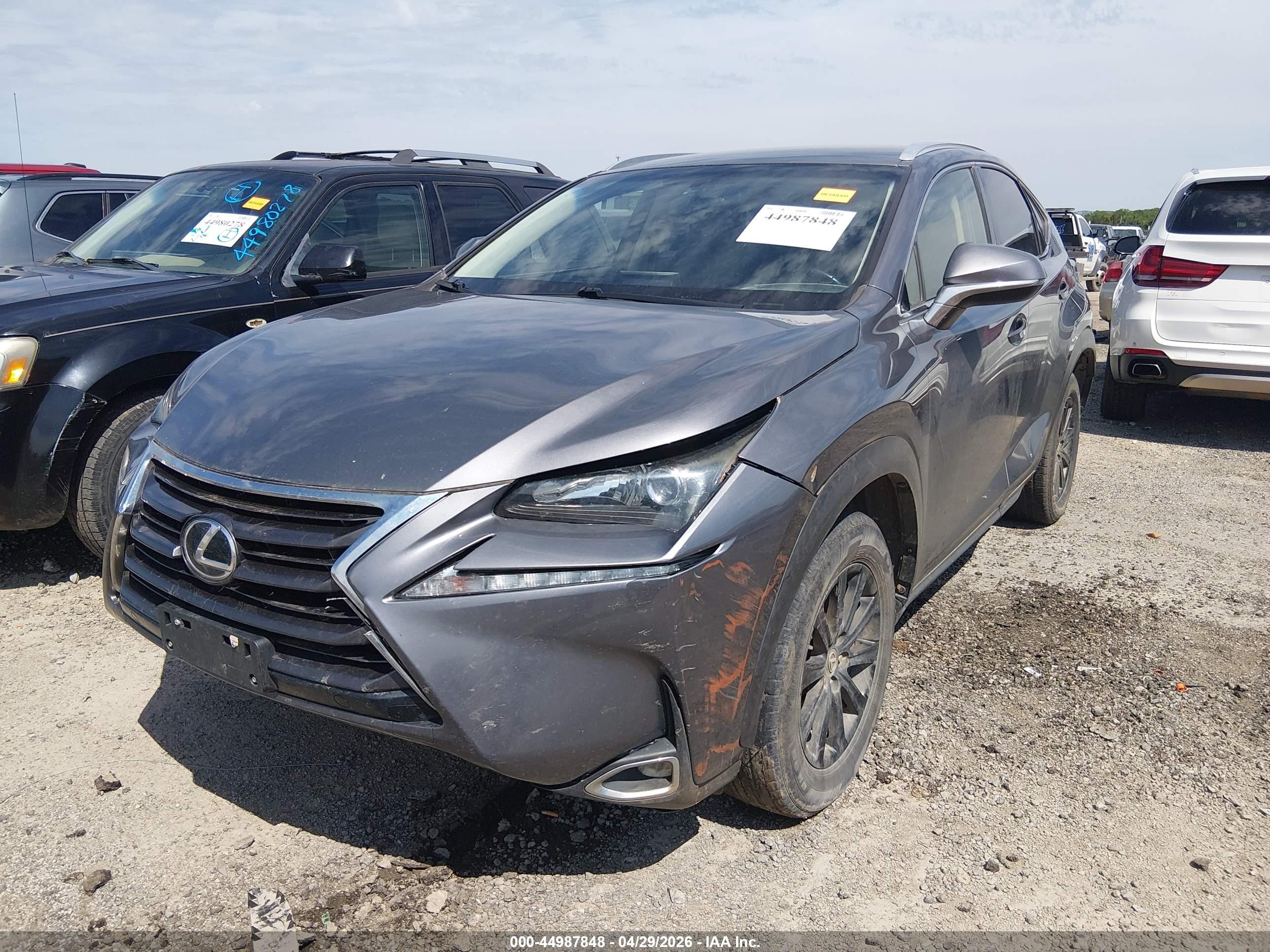 2015 Lexus Nx 200t   Серый vin: JTJYARBZ0F2001692