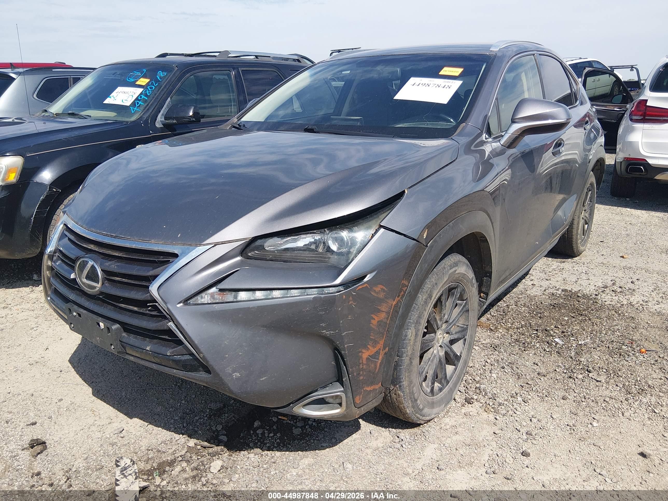 2015 Lexus Nx 200t   Серый vin: JTJYARBZ0F2001692