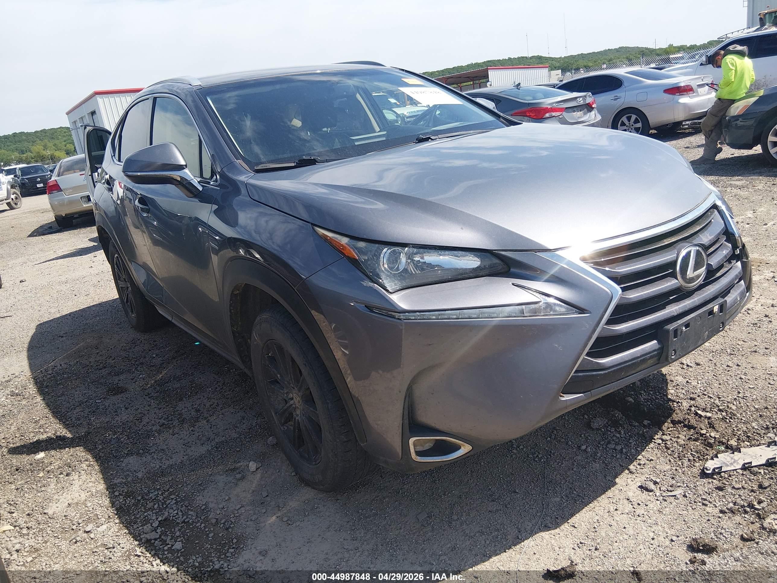 2015 Lexus Nx 200t   Серый vin: JTJYARBZ0F2001692