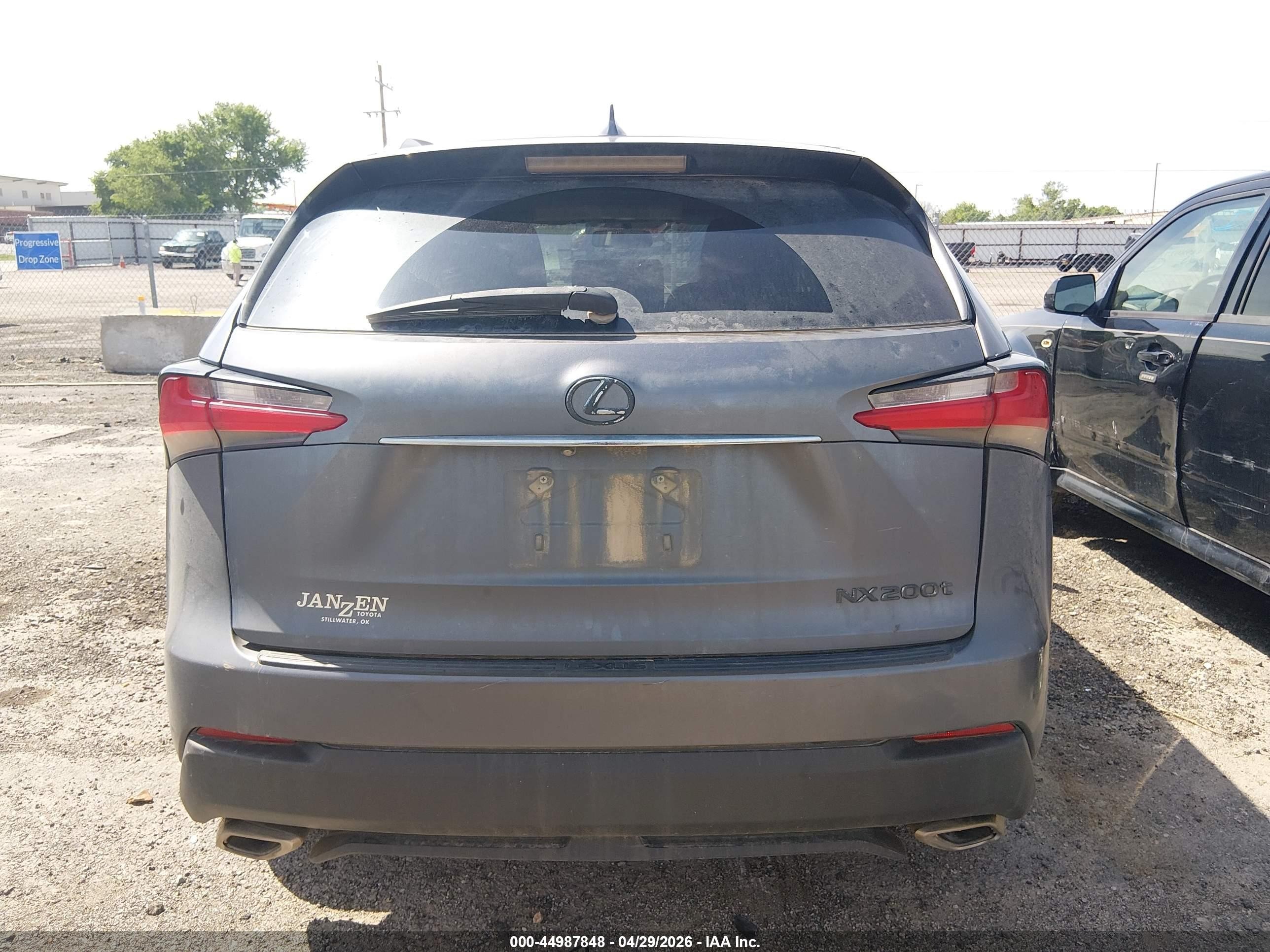 2015 Lexus Nx 200t   Серый vin: JTJYARBZ0F2001692