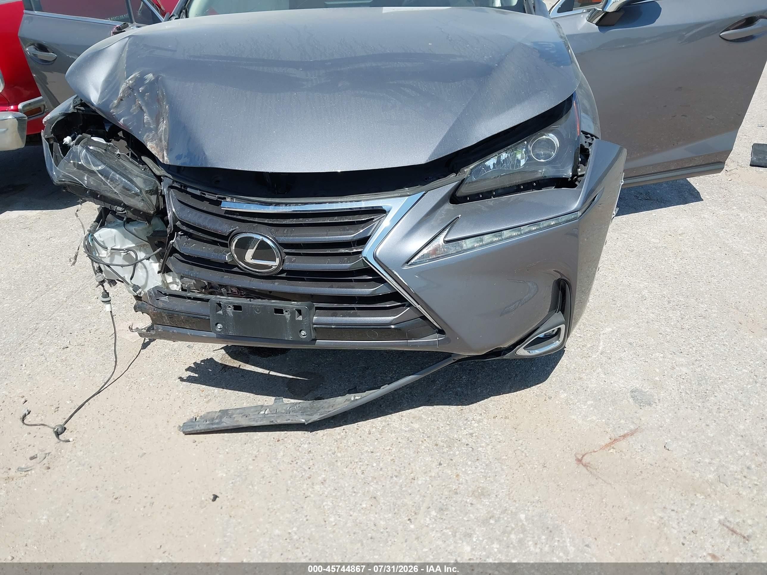 2015 Lexus Nx 200t   Серый vin: JTJYARBZ0F2002048