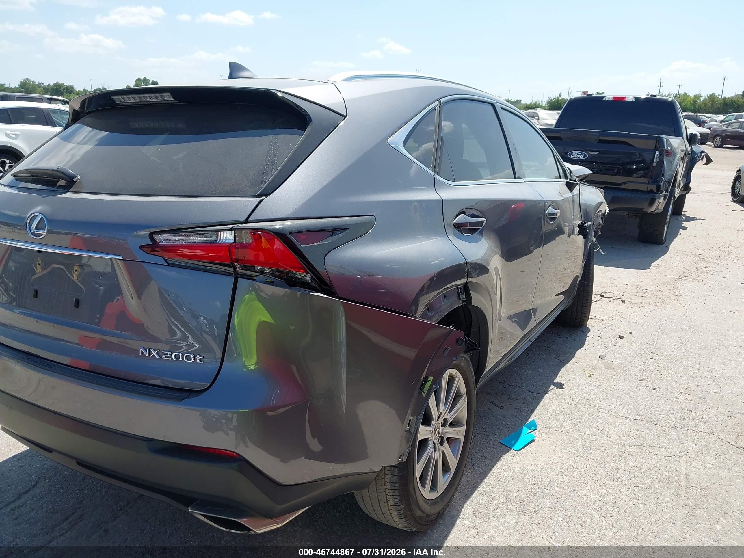 2015 Lexus Nx 200t   Серый vin: JTJYARBZ0F2002048