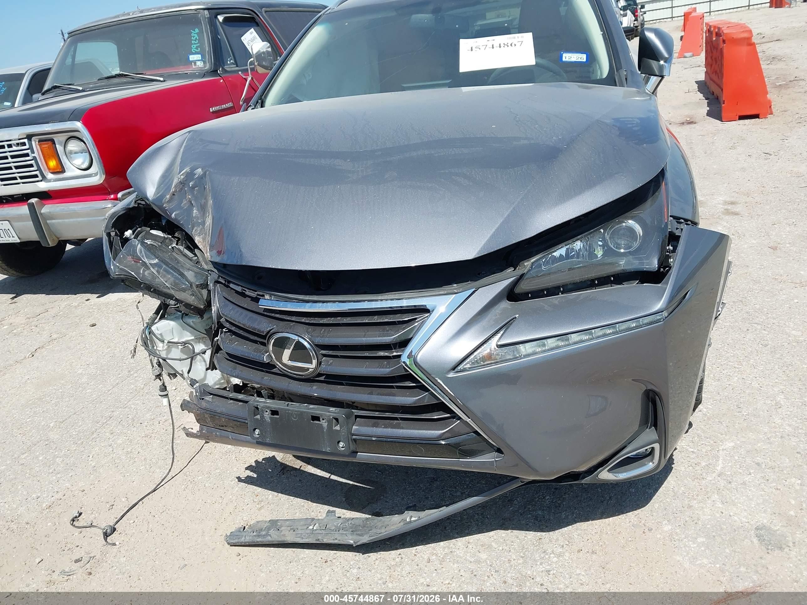 2015 Lexus Nx 200t   Серый vin: JTJYARBZ0F2002048