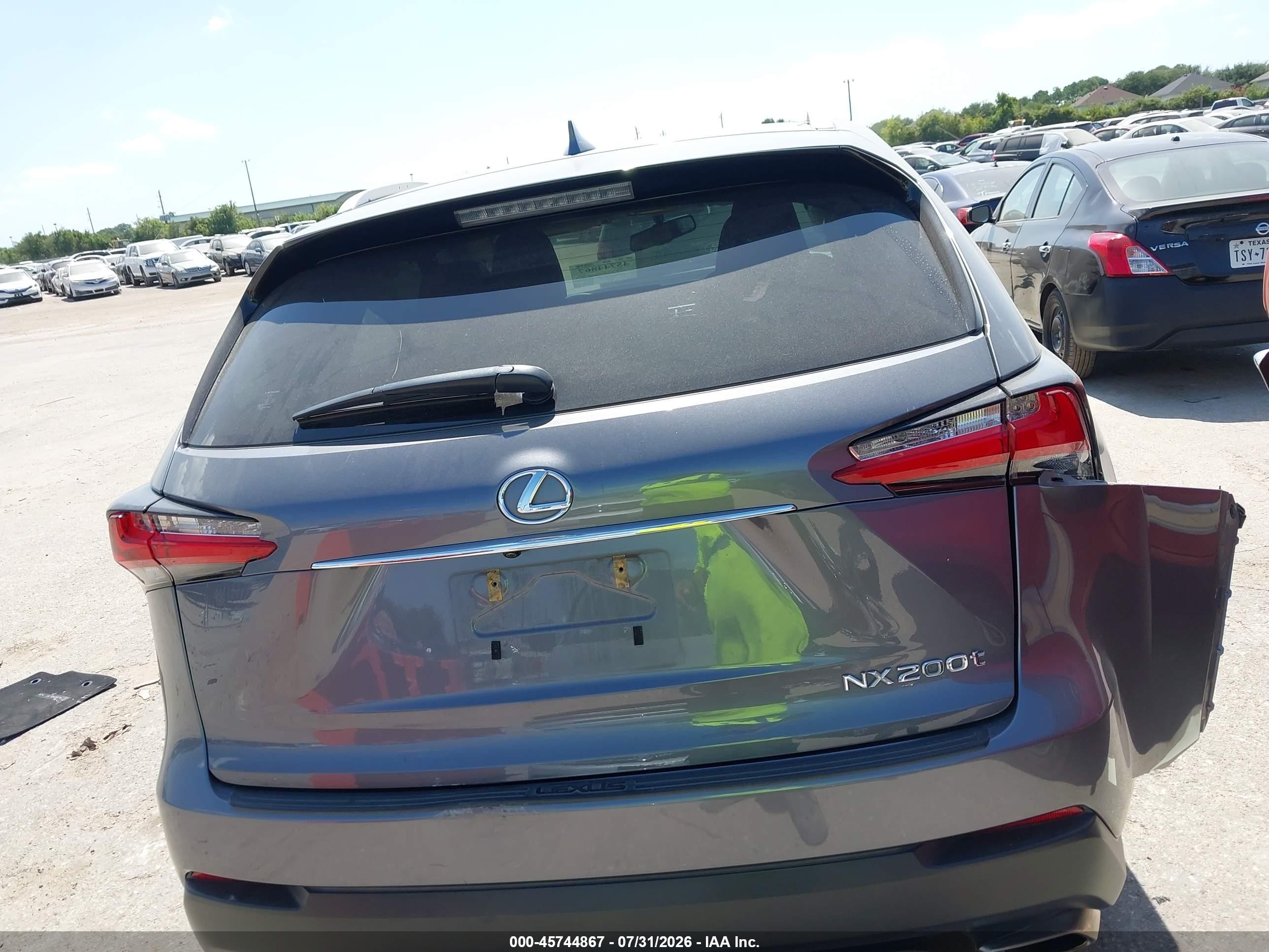 2015 Lexus Nx 200t   Серый vin: JTJYARBZ0F2002048