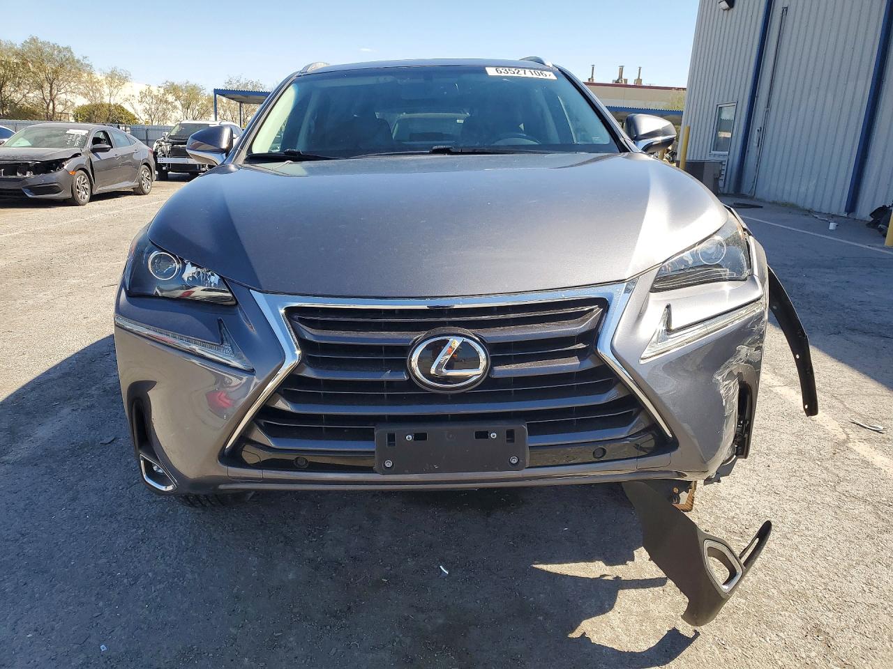 2015 Lexus Nx 200t Gray vin: JTJYARBZ0F2007377