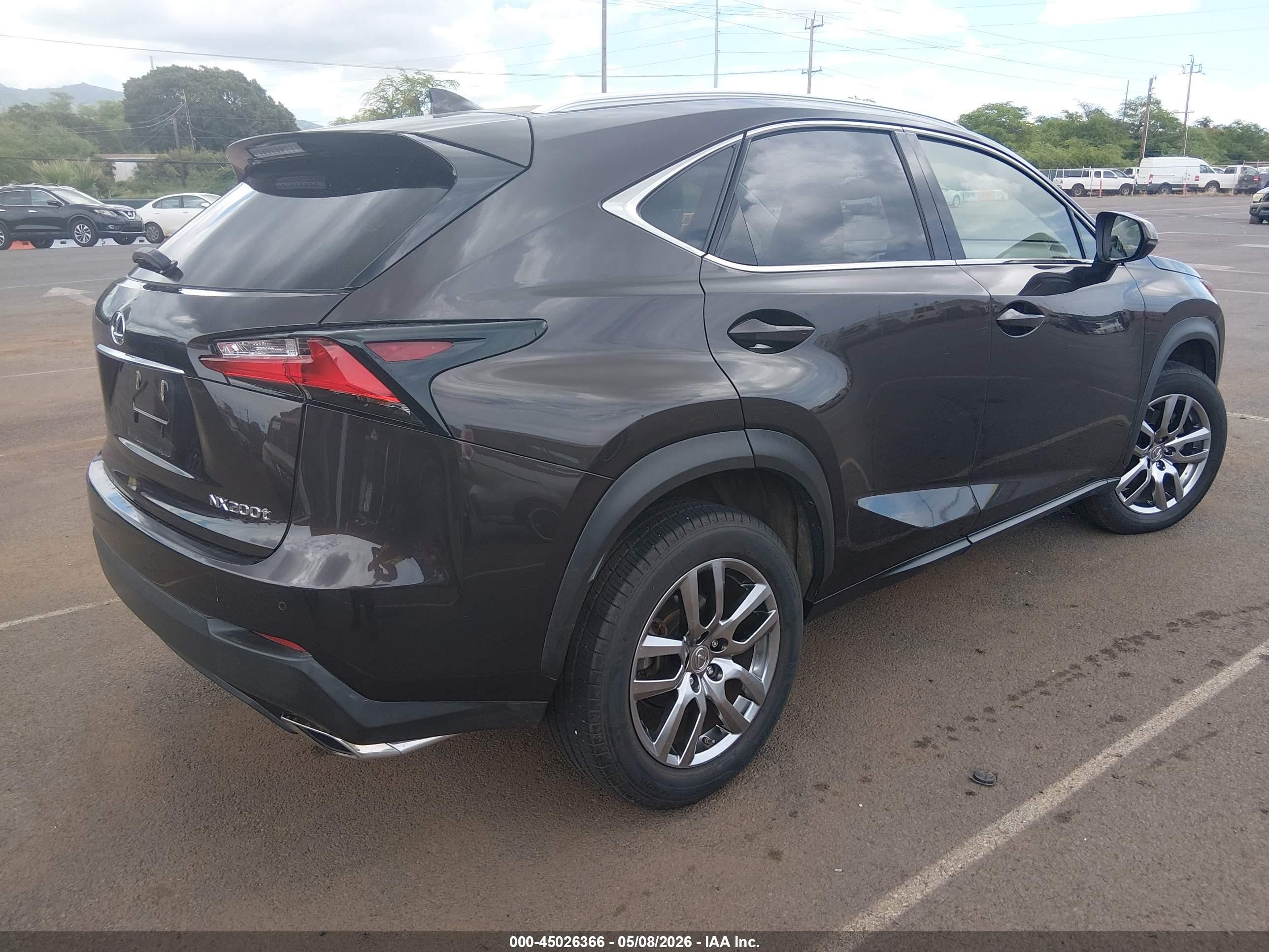 2015 Lexus Nx 200t F Sport Purple vin: JTJYARBZ0F2007556