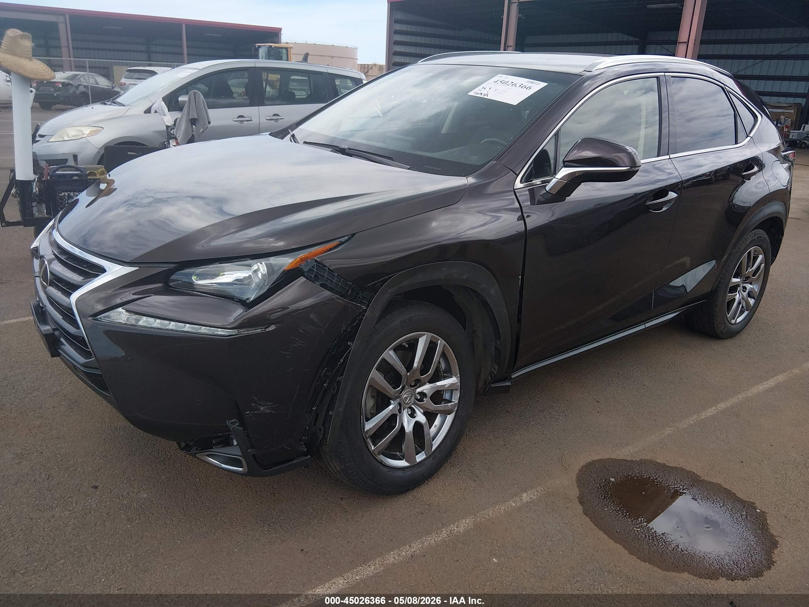 2015 Lexus Nx 200t F Sport Purple vin: JTJYARBZ0F2007556