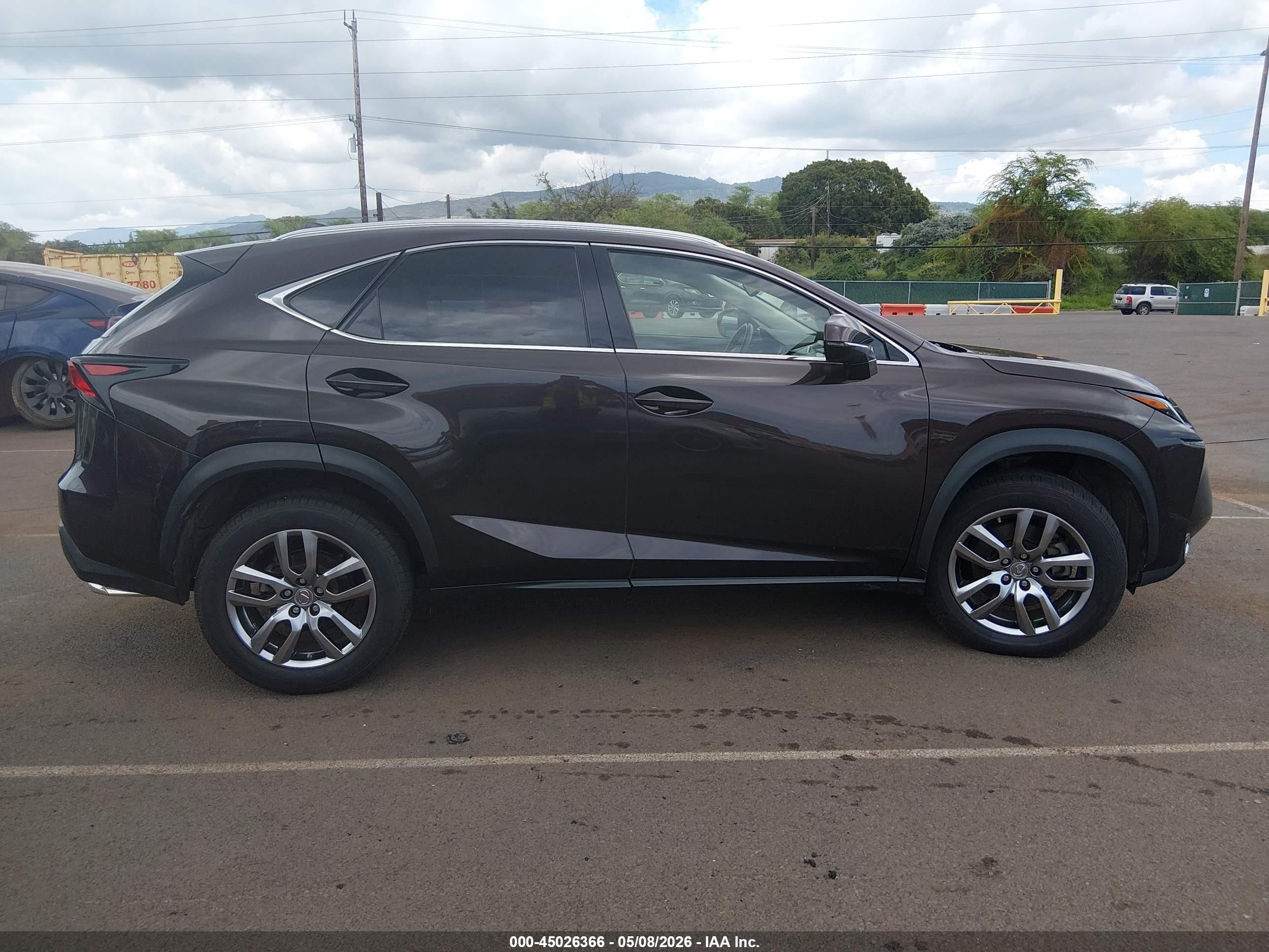 2015 Lexus Nx 200t F Sport Purple vin: JTJYARBZ0F2007556