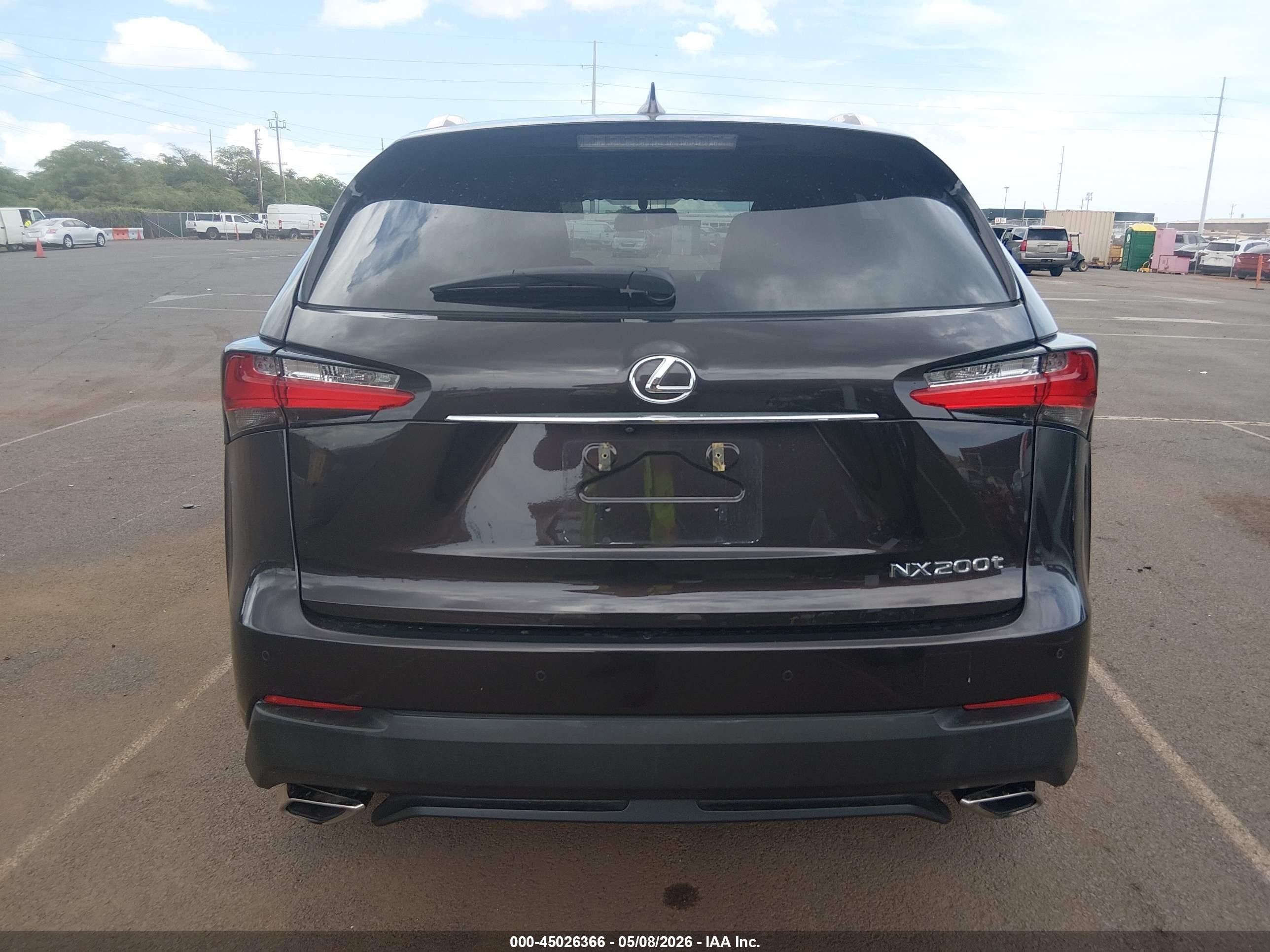 2015 Lexus Nx 200t F Sport Purple vin: JTJYARBZ0F2007556