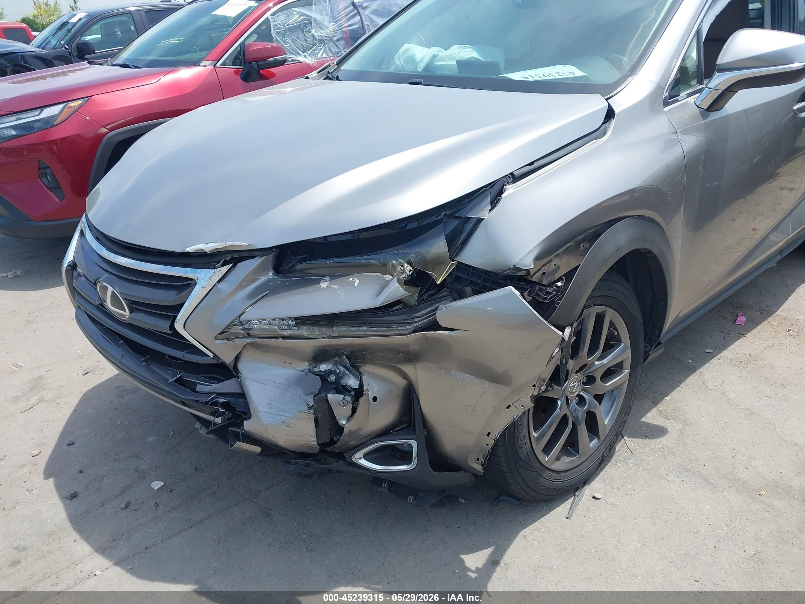 2015 Lexus Nx 200t   Gray vin: JTJYARBZ0F2008576