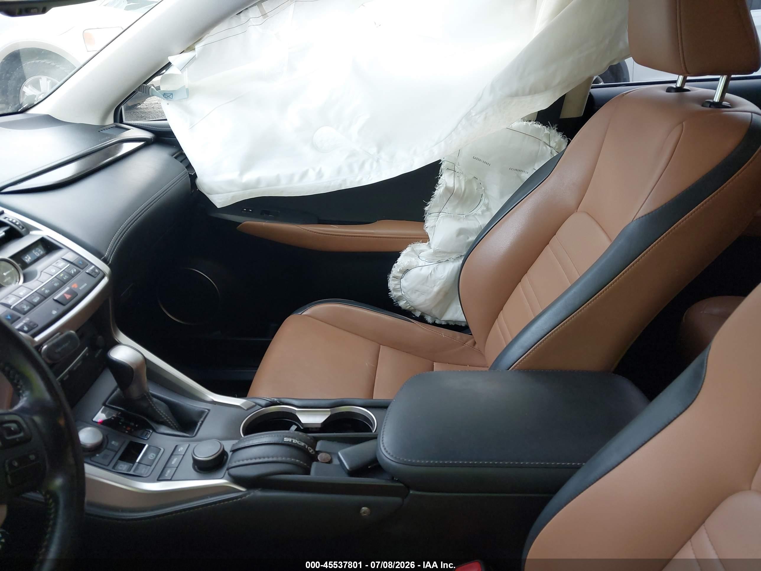 2015 Lexus Nx 200t   Серебряный vin: JTJYARBZ0F2009906