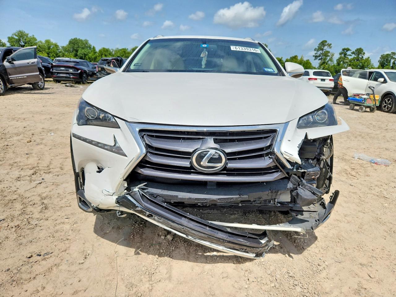 2015 Lexus Nx 200t White vin: JTJYARBZ0F2011056