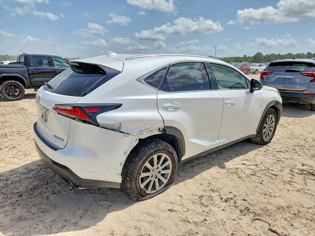 2015 Lexus Nx 200t White vin: JTJYARBZ0F2011056
