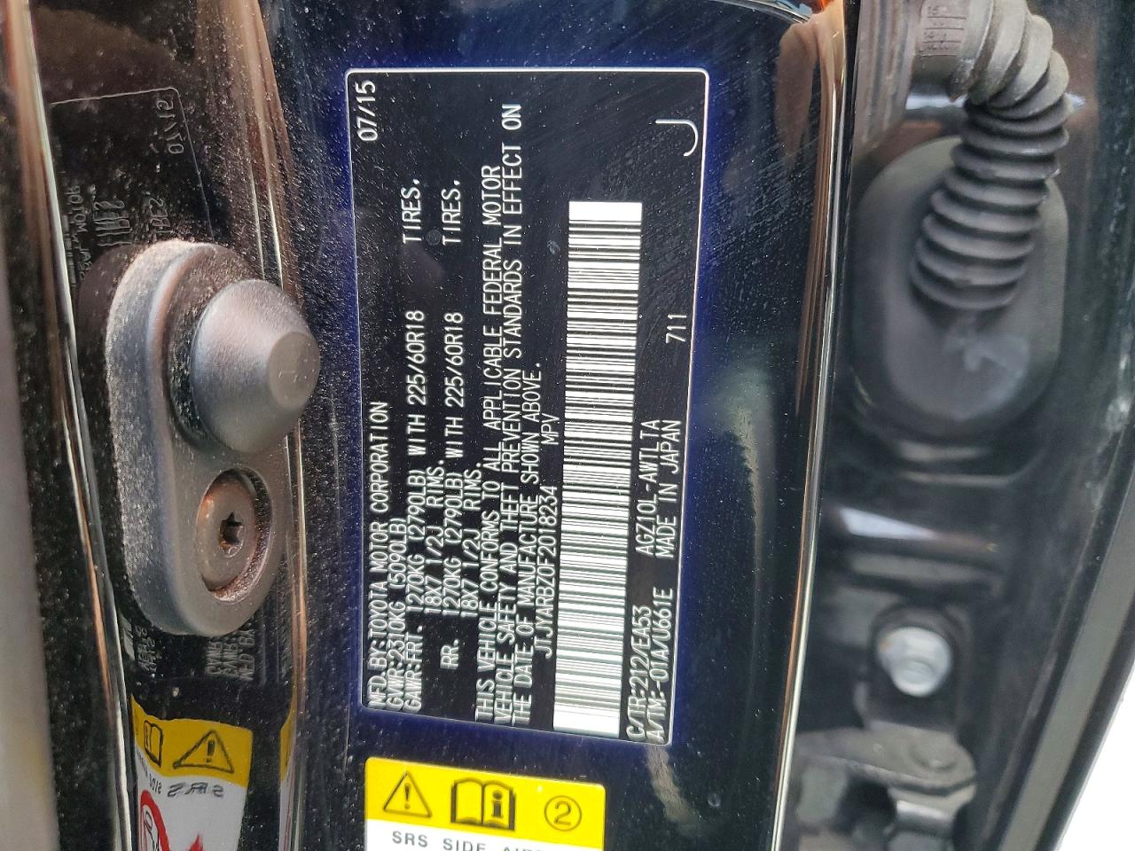 2015 Lexus Nx 200t Black vin: JTJYARBZ0F2018234