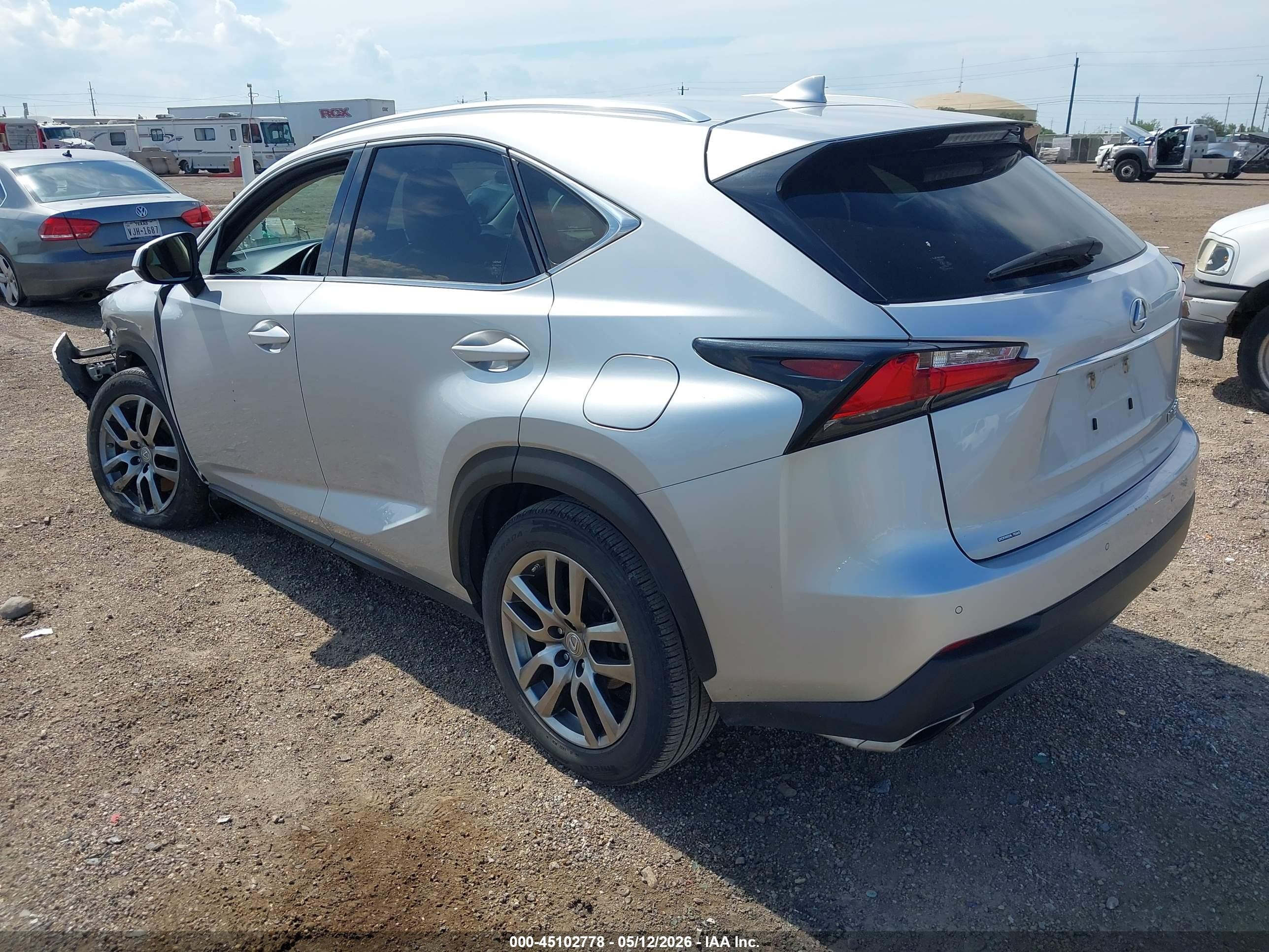2015 Lexus Nx 200t Серебряный vin: JTJYARBZ0F2020033