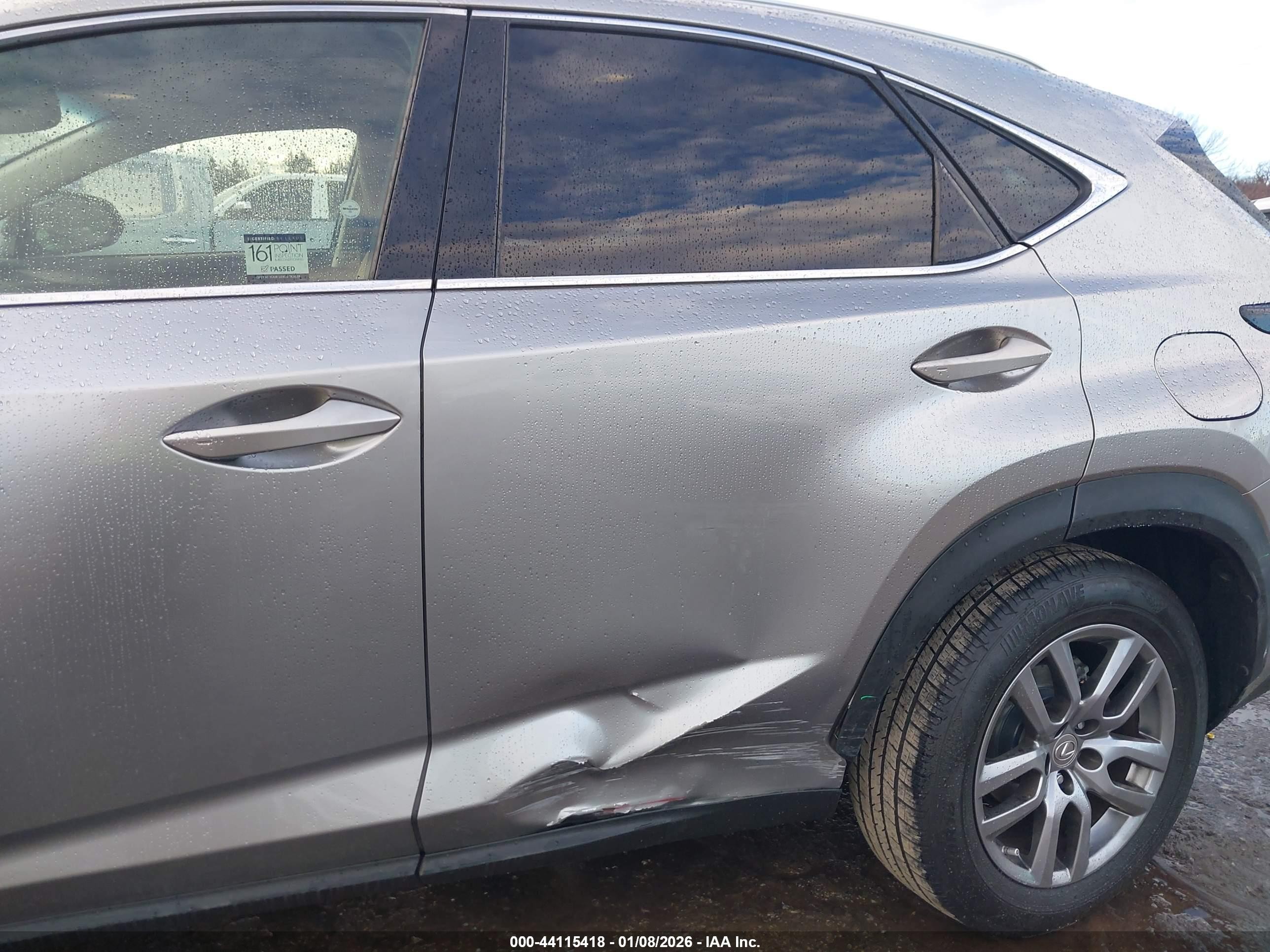 2015 Lexus Nx 200t   Silver vin: JTJYARBZ0F2021506