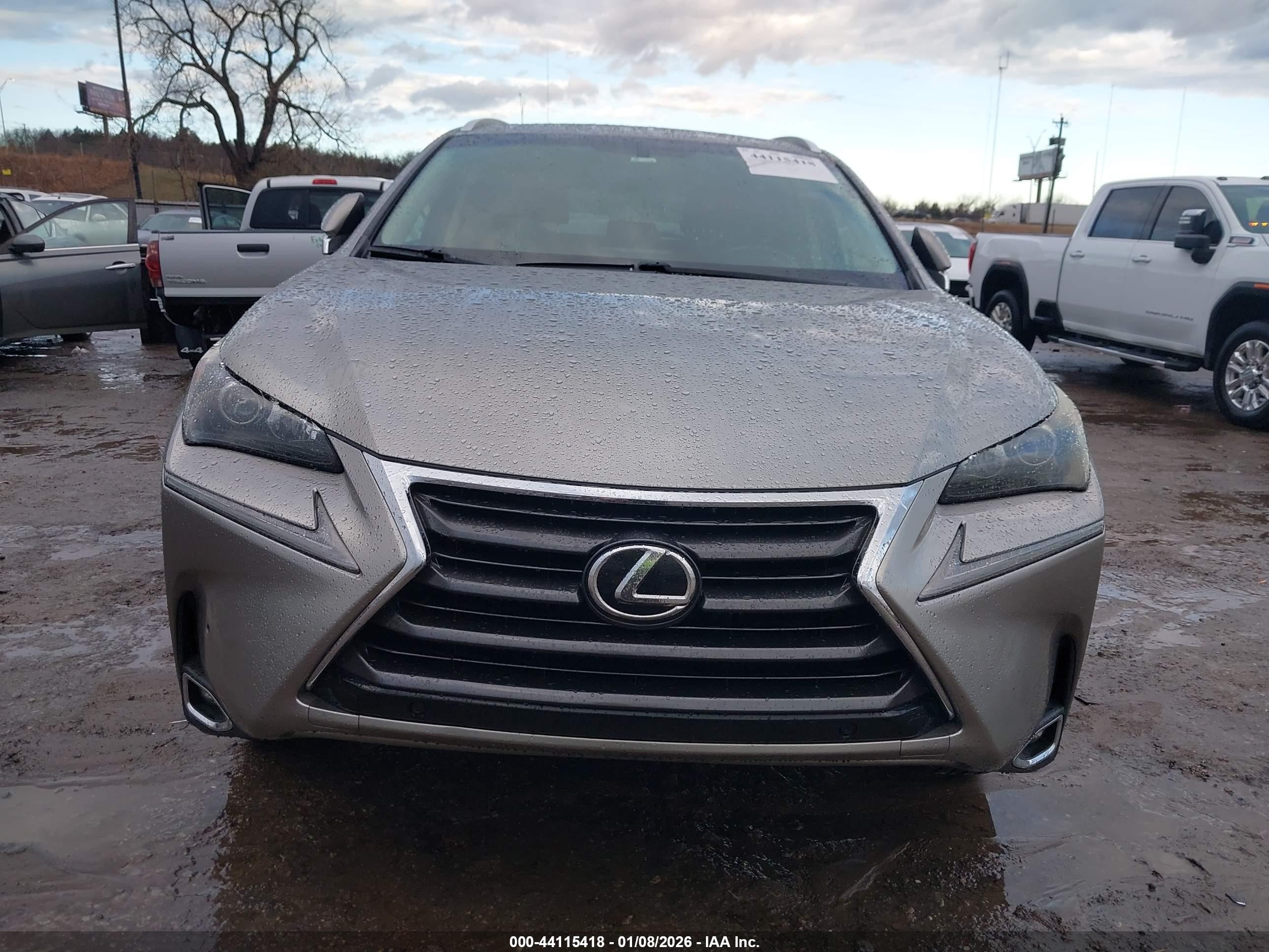2015 Lexus Nx 200t   Silver vin: JTJYARBZ0F2021506