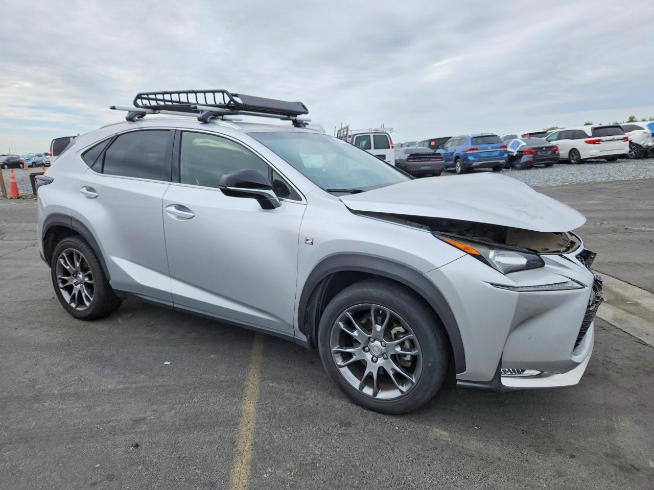 2015 Lexus Nx 200t Silver vin: JTJYARBZ1F2016895
