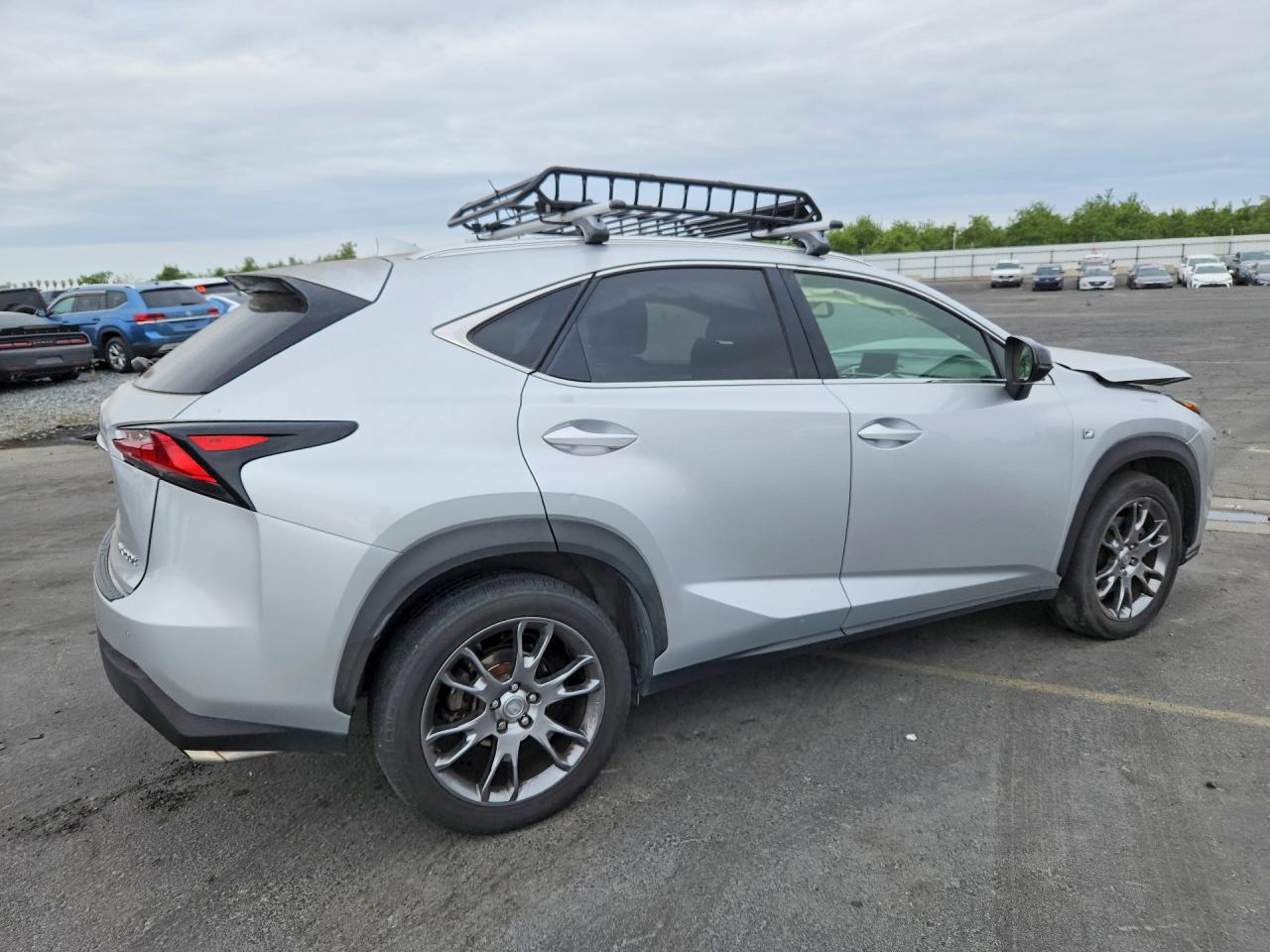 2015 Lexus Nx 200t Silver vin: JTJYARBZ1F2016895