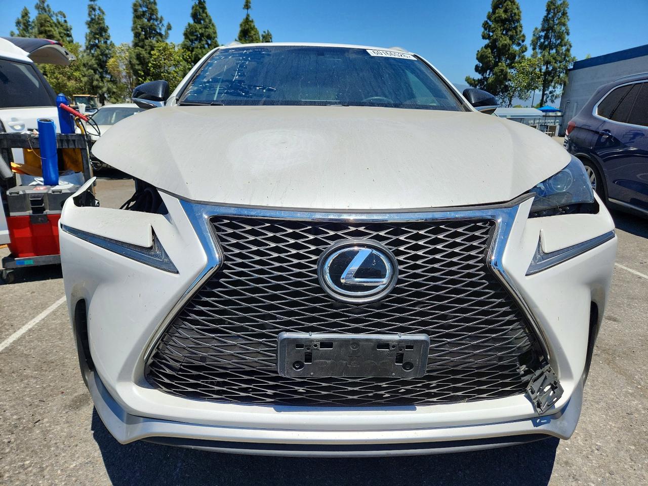 2015 Lexus Nx 200t White vin: JTJYARBZ2F2002679