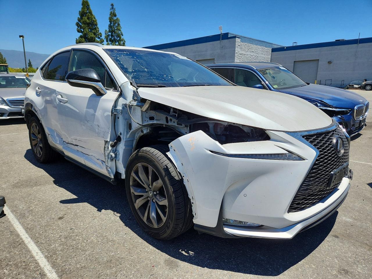 2015 Lexus Nx 200t White vin: JTJYARBZ2F2002679
