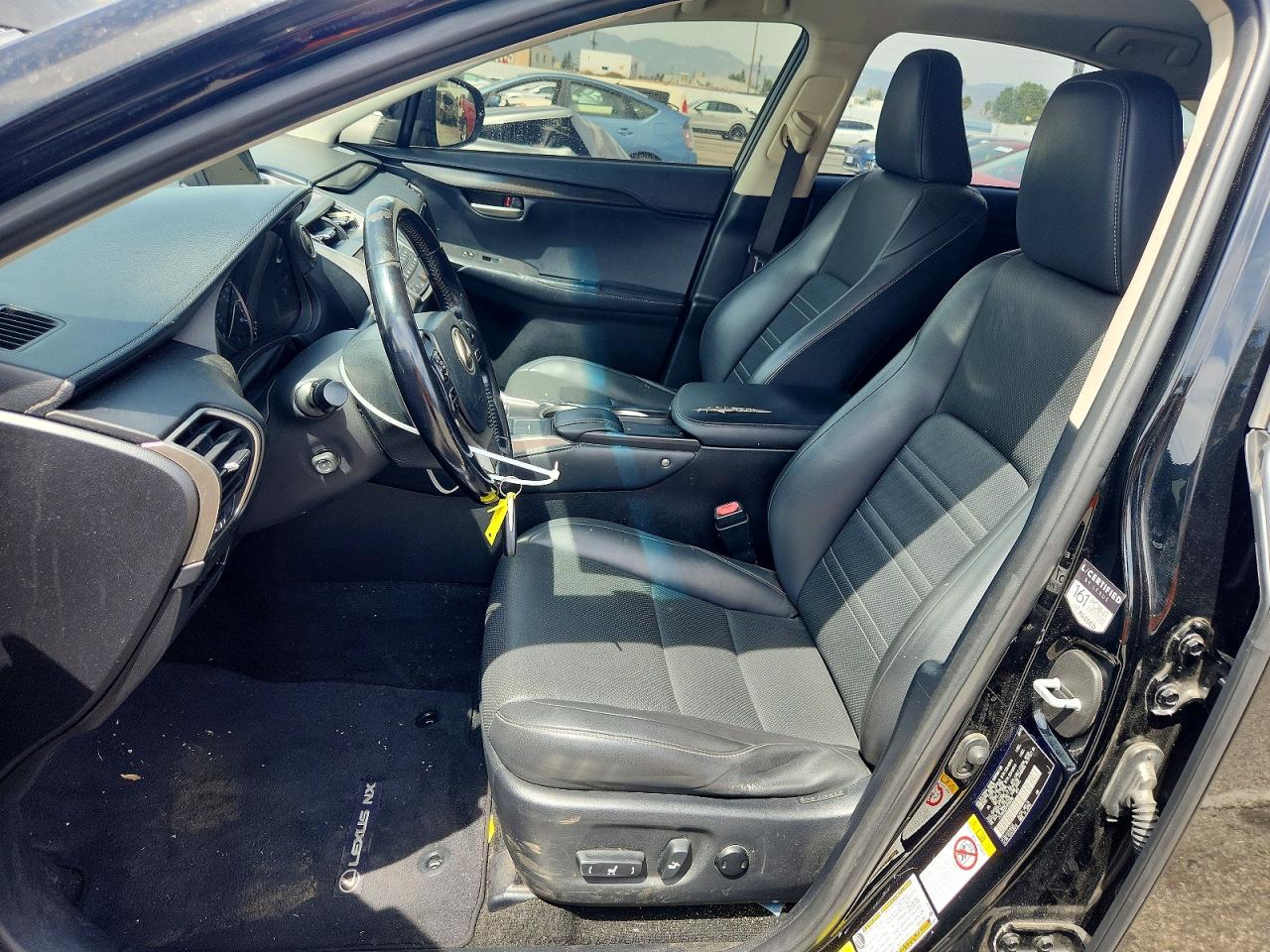 2015 Lexus Nx 200t Black vin: JTJYARBZ2F2006098