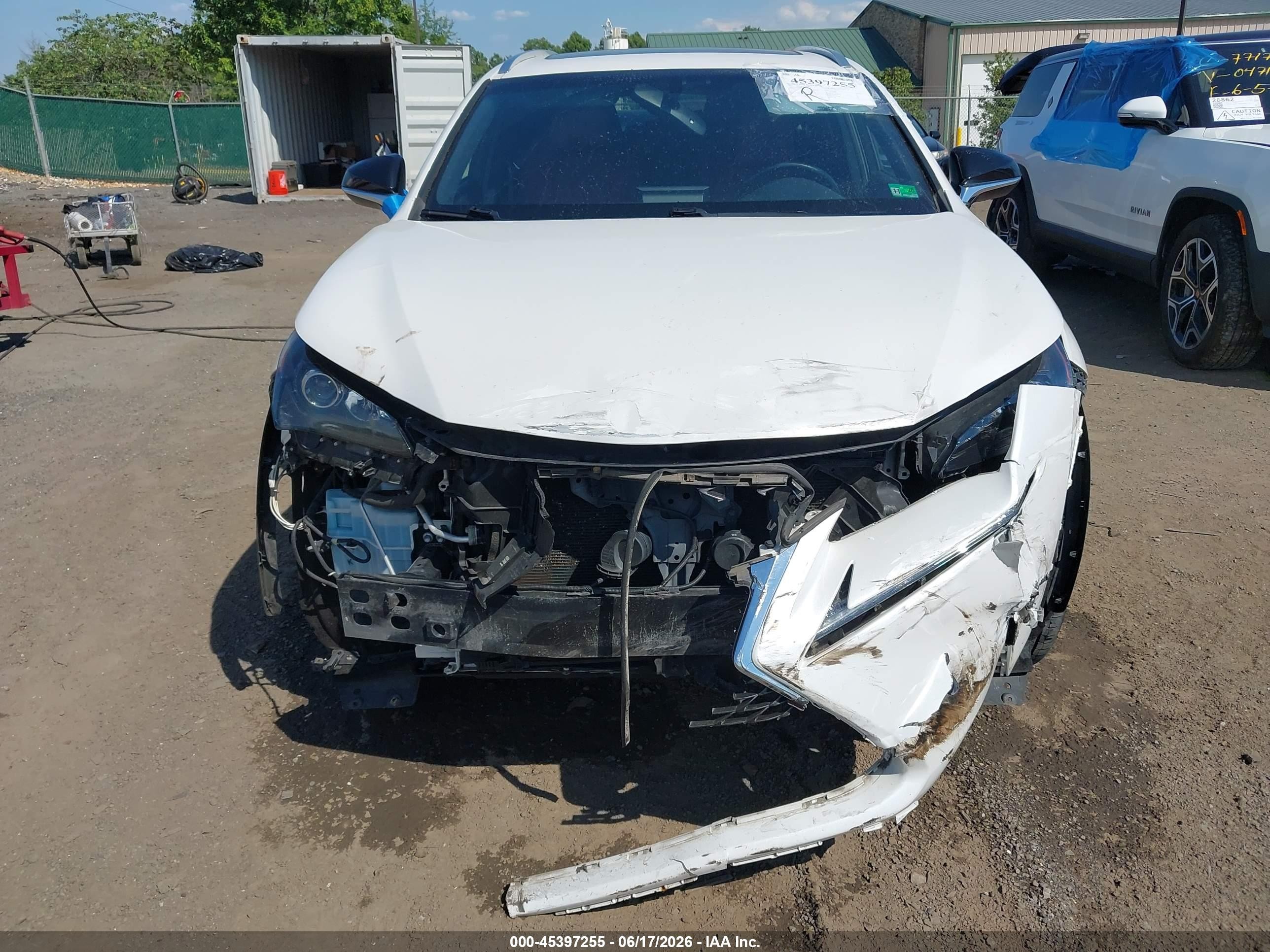 2015 Lexus Nx 200t F Sport White vin: JTJYARBZ2F2009213