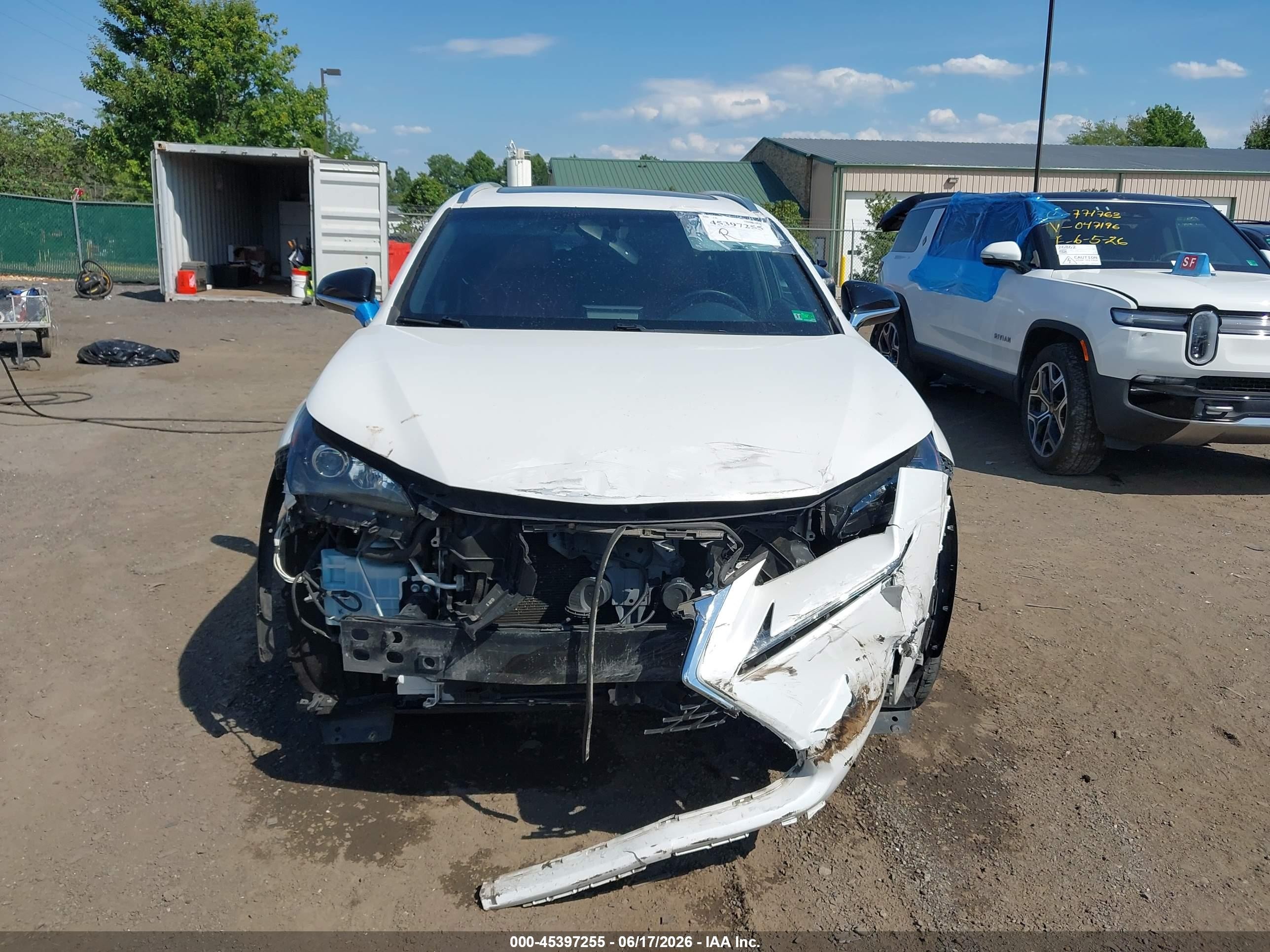 2015 Lexus Nx 200t F Sport White vin: JTJYARBZ2F2009213
