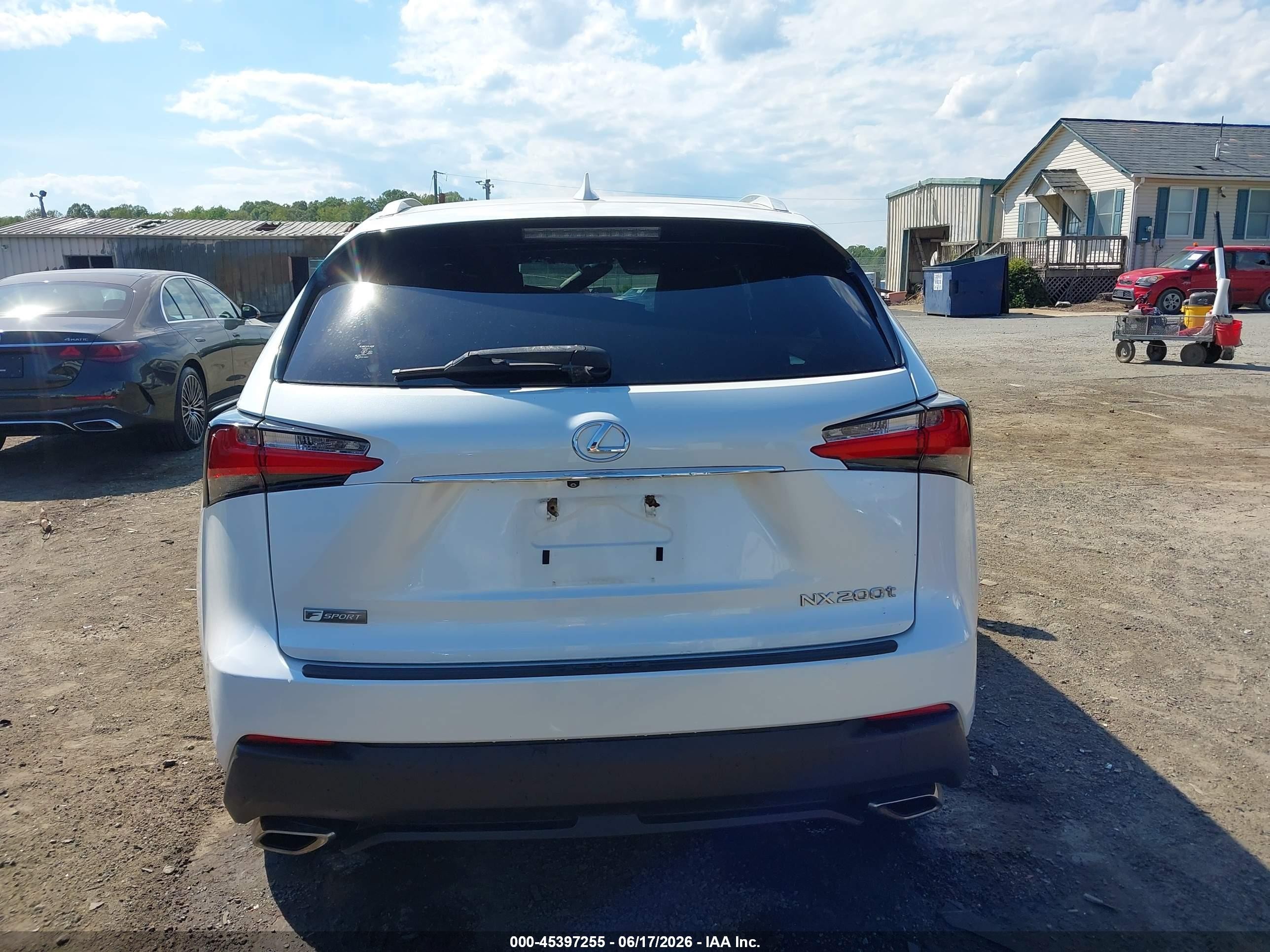 2015 Lexus Nx 200t F Sport White vin: JTJYARBZ2F2009213