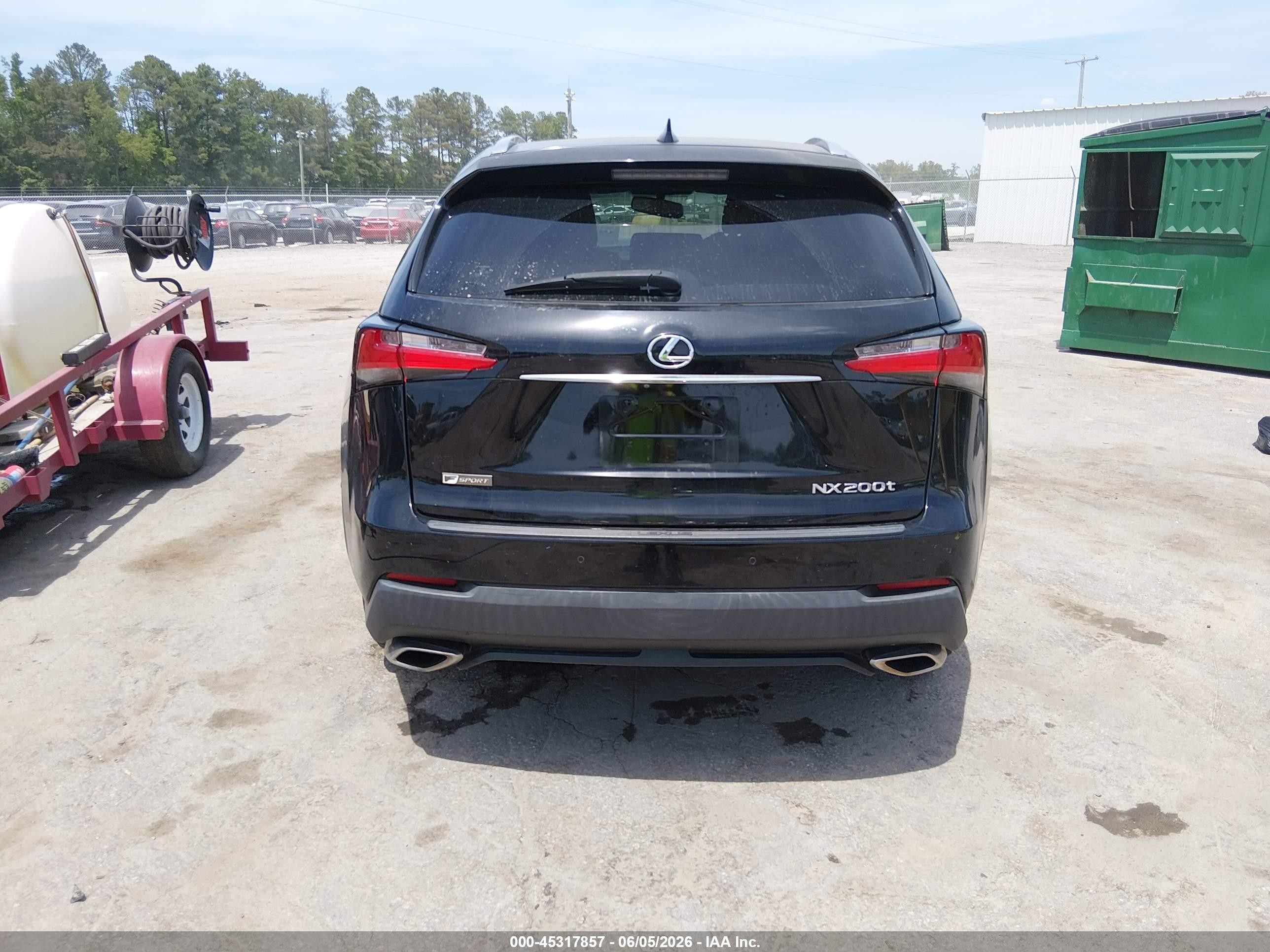 2015 Lexus Nx 200t F Sport Black vin: JTJYARBZ2F2012371