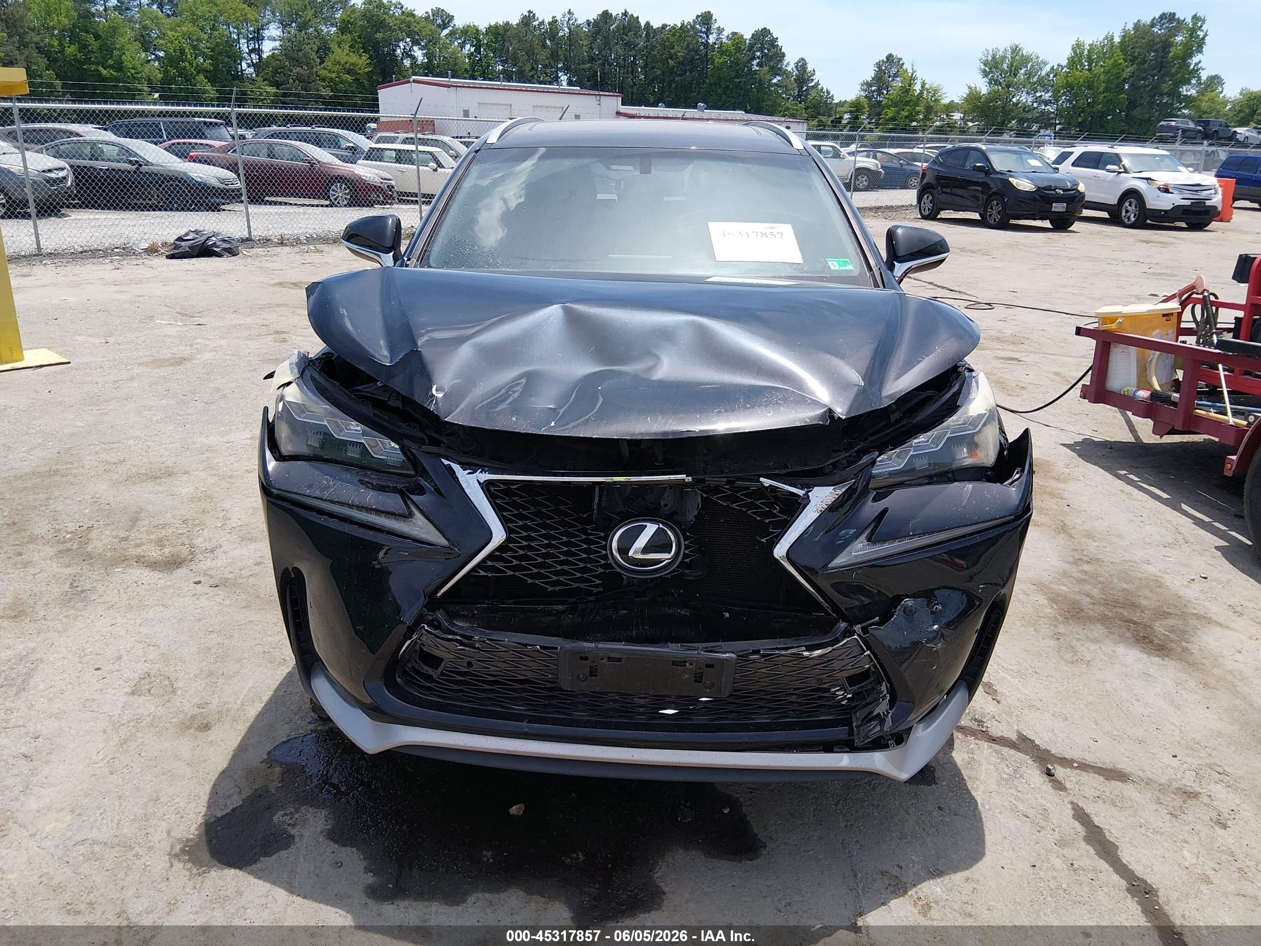 2015 Lexus Nx 200t F Sport Black vin: JTJYARBZ2F2012371