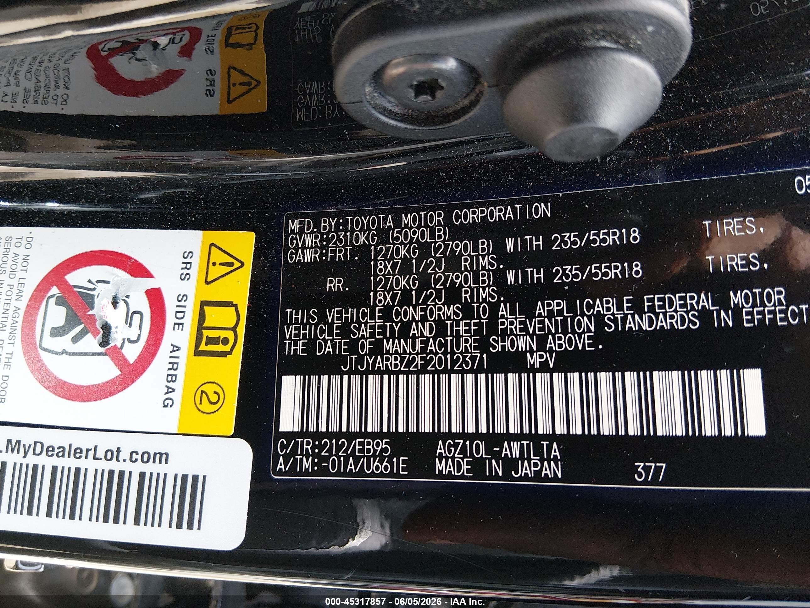 2015 Lexus Nx 200t F Sport Black vin: JTJYARBZ2F2012371