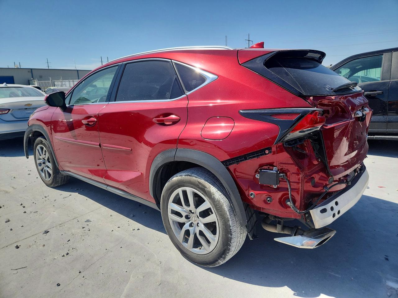 2015 Lexus Nx 200t Red vin: JTJYARBZ2F2013343