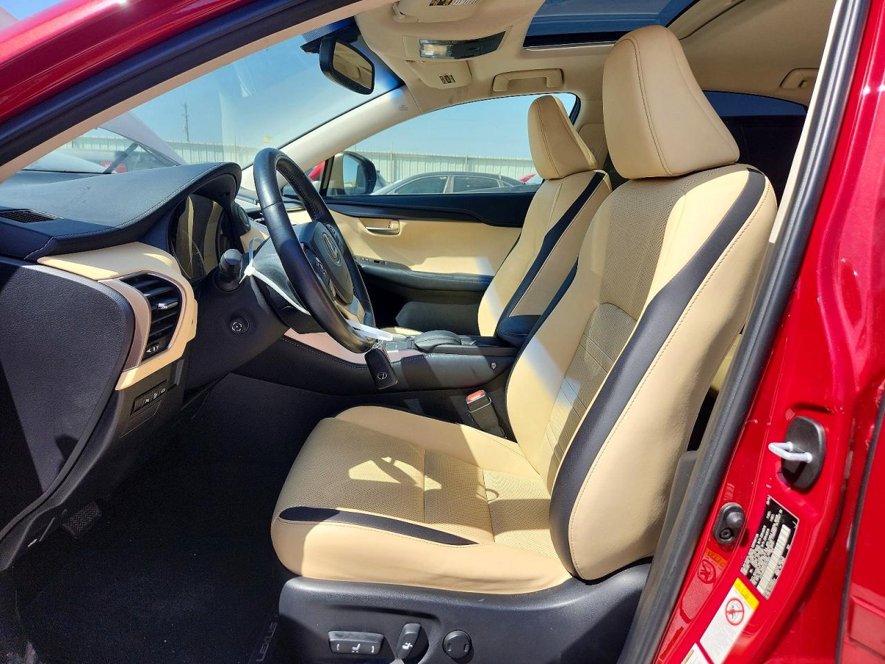 2015 Lexus Nx 200t Red vin: JTJYARBZ2F2013343