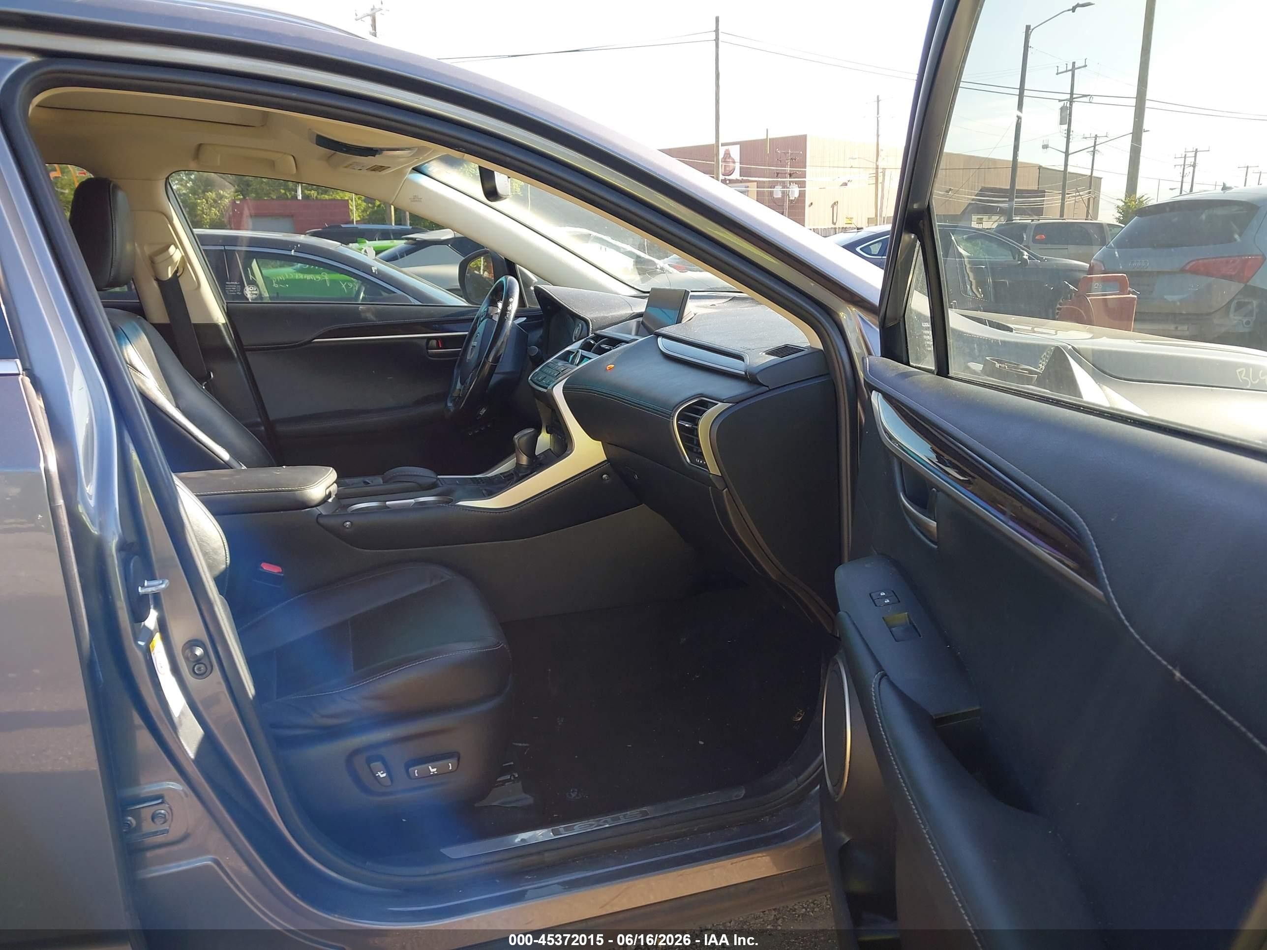 2015 Lexus Nx 200t   Gray vin: JTJYARBZ2F2015108